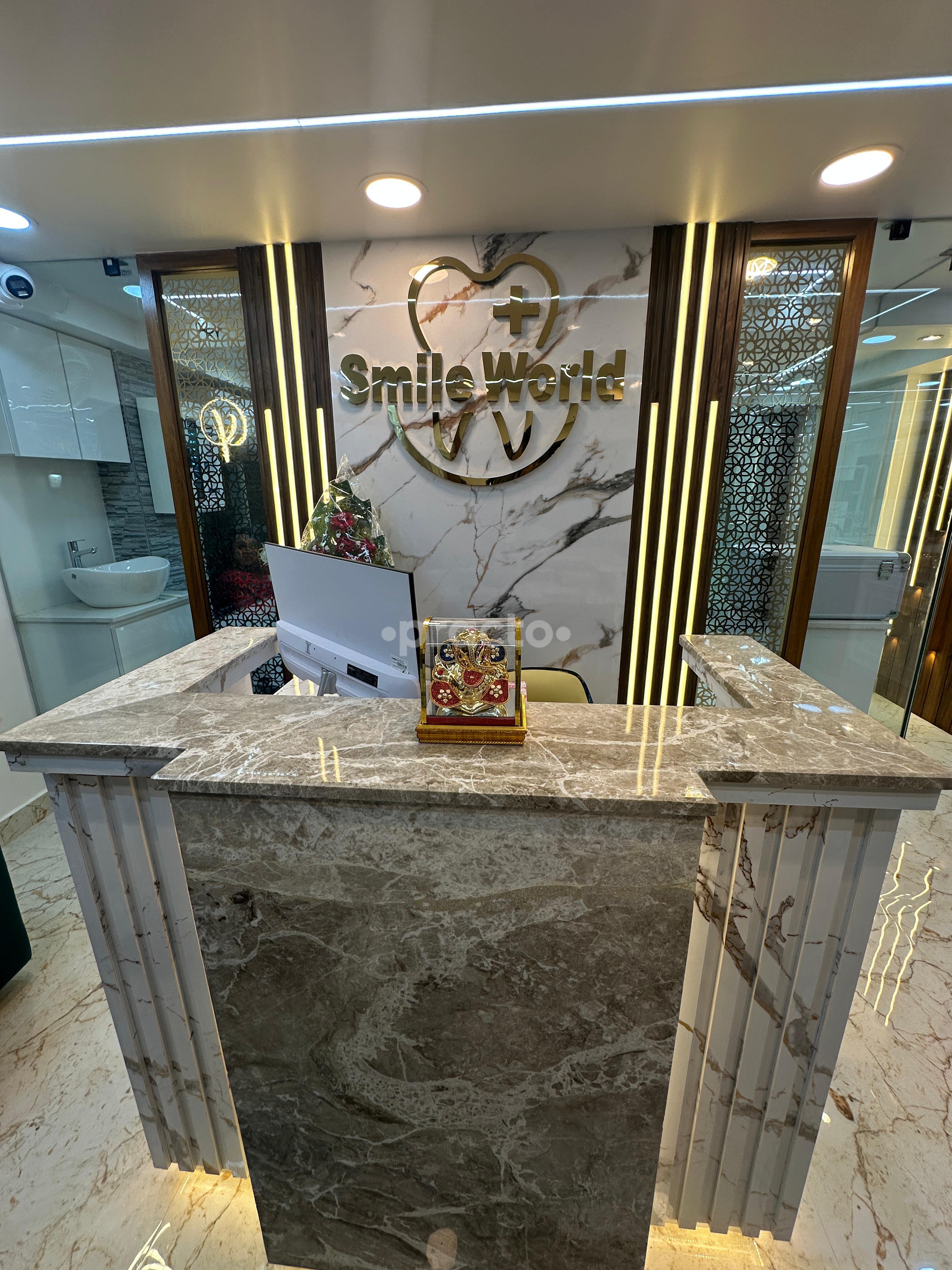 Reception Area at Smile World Super Specialty Dental Clinic Kankurgachi Kolkata