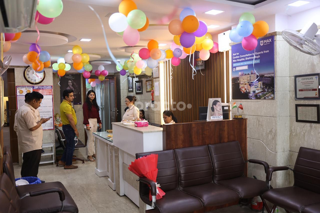 Reception Area at Dr. Chanana's Skintales Clinic Rohini Sector 8 Delhi