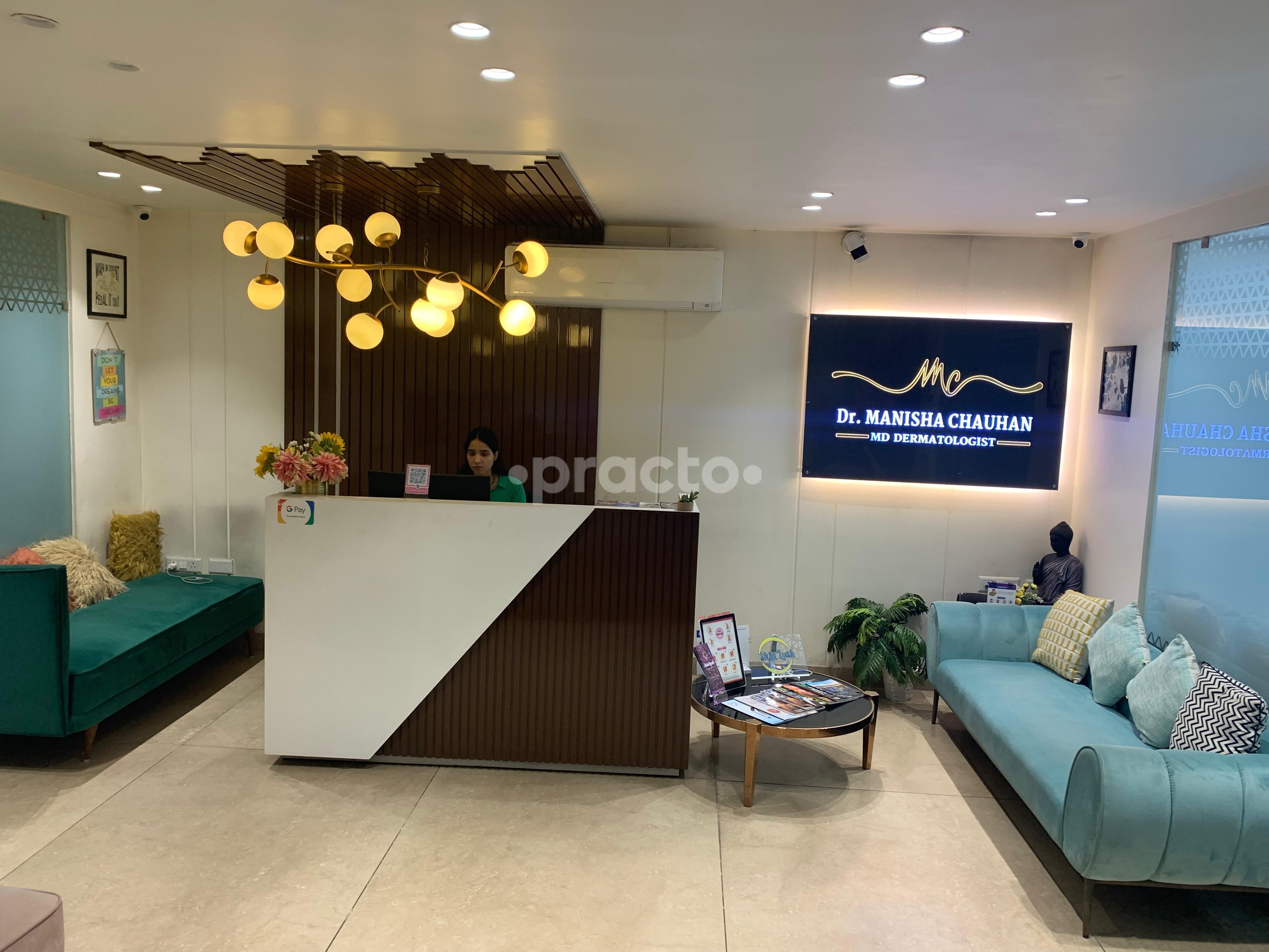 Reception Area at Skinlush Clinic Gujranwala Town Delhi