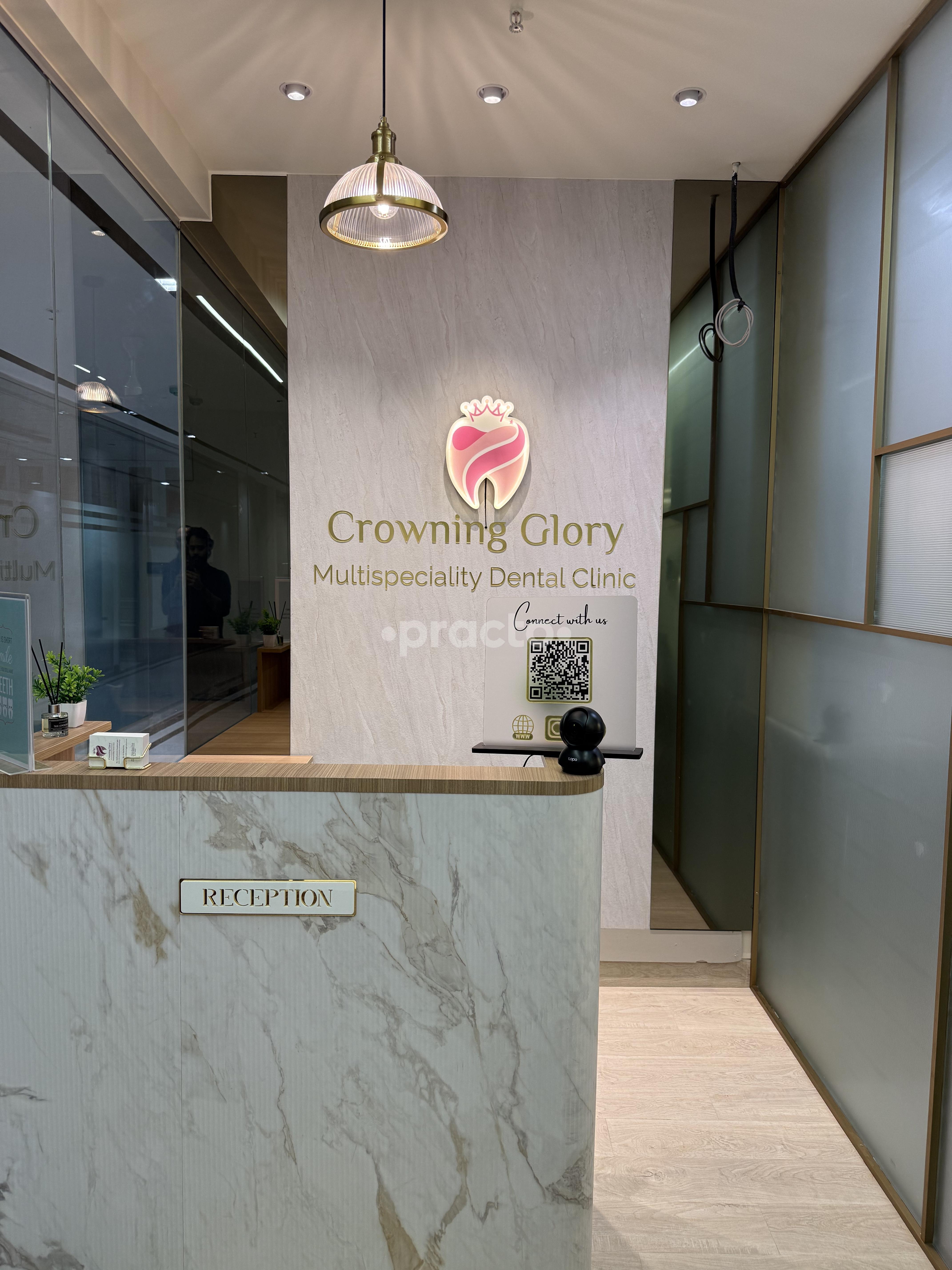 Reception Area at Crowning Glory Multispeciality Dental Clinic Aundh Pune