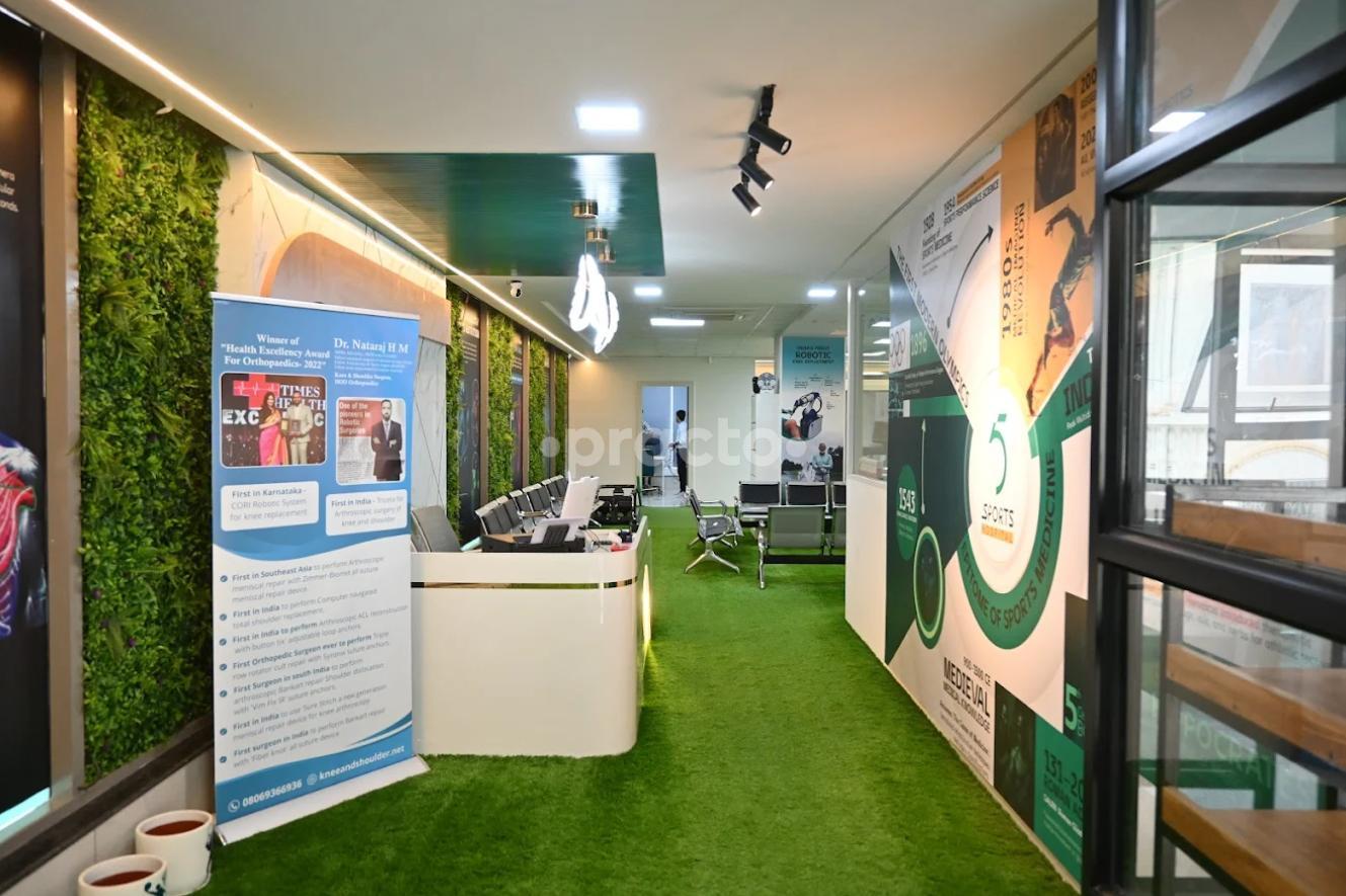Reception Area at 5 Sports Health Mullur Bangalore