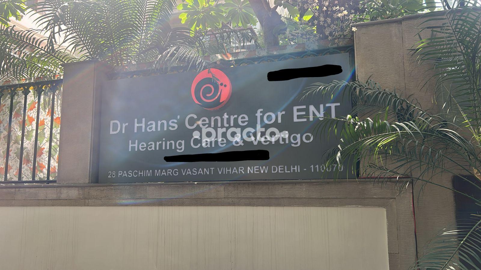 Outside Area at Dr. Hans' Centre for ENT Vasant Vihar Delhi