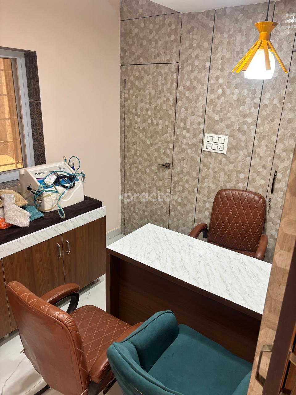 Reception Area at Aishanya Aesthetic Centre Dwarka Delhi
