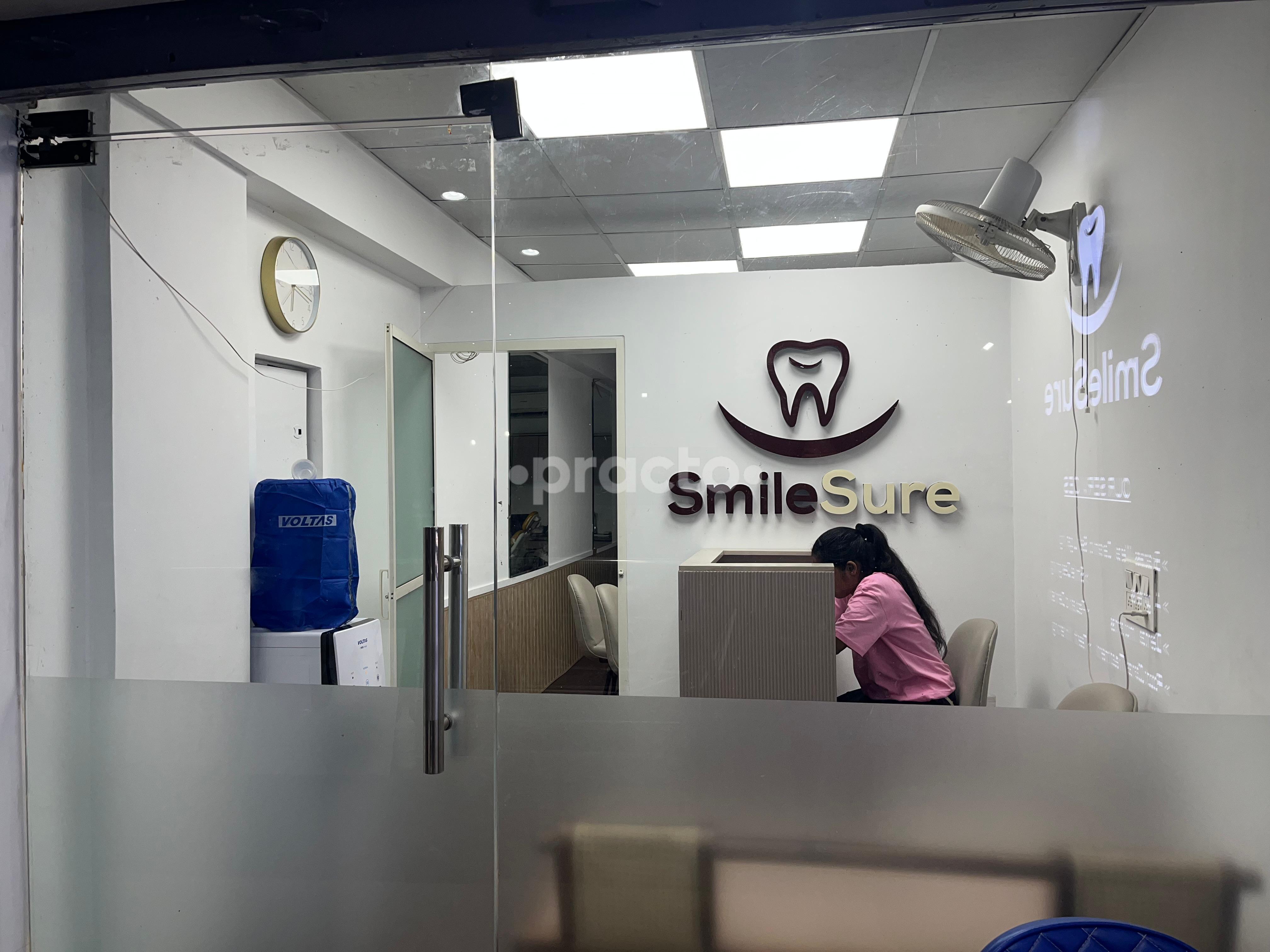 Reception Area at Smile Sure Clinic Sector 120 Noida