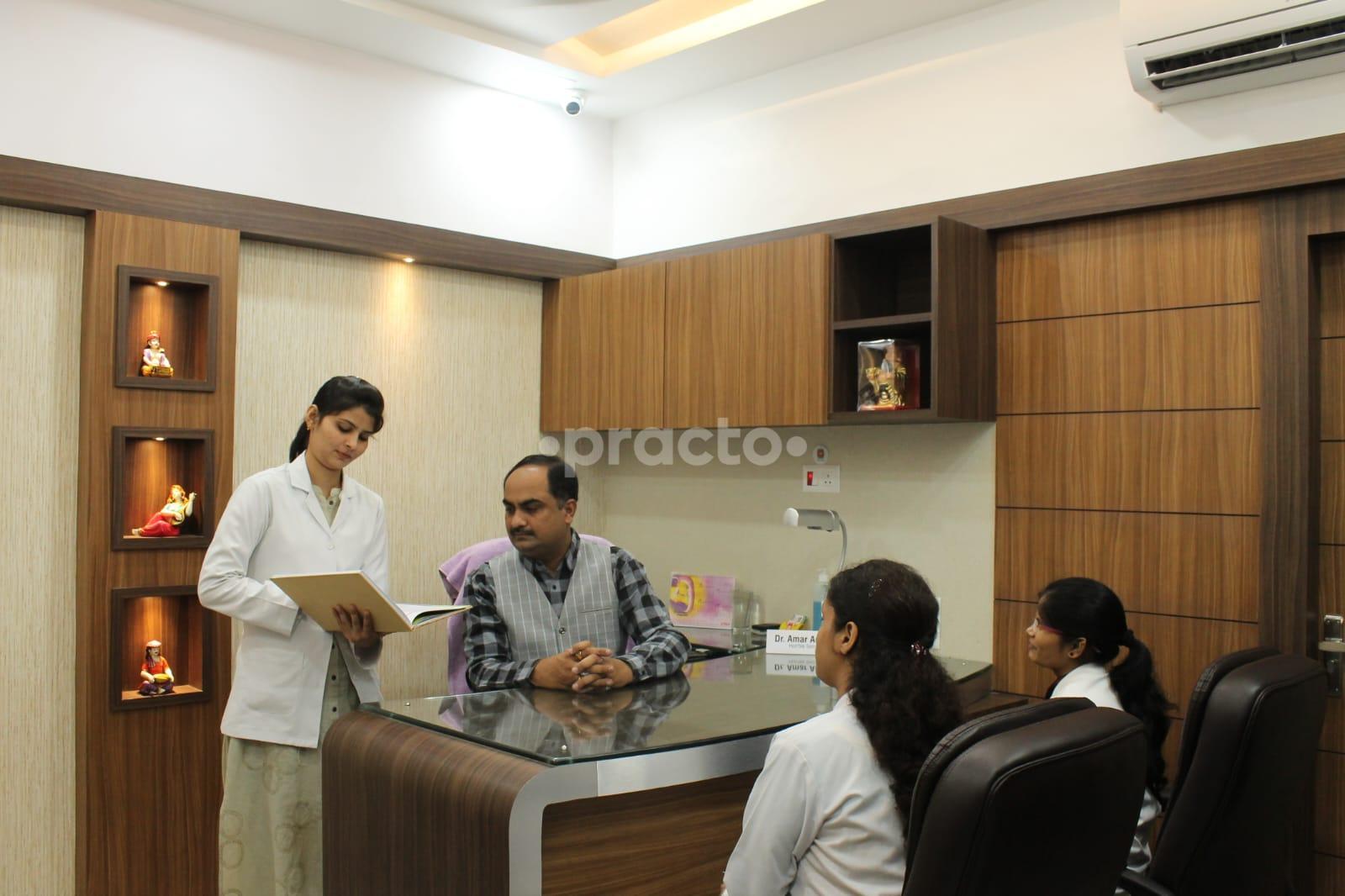 Reception Area at Dr. Amar Anupam Multispeciality Dental Hospital Varanasi Road Varanasi