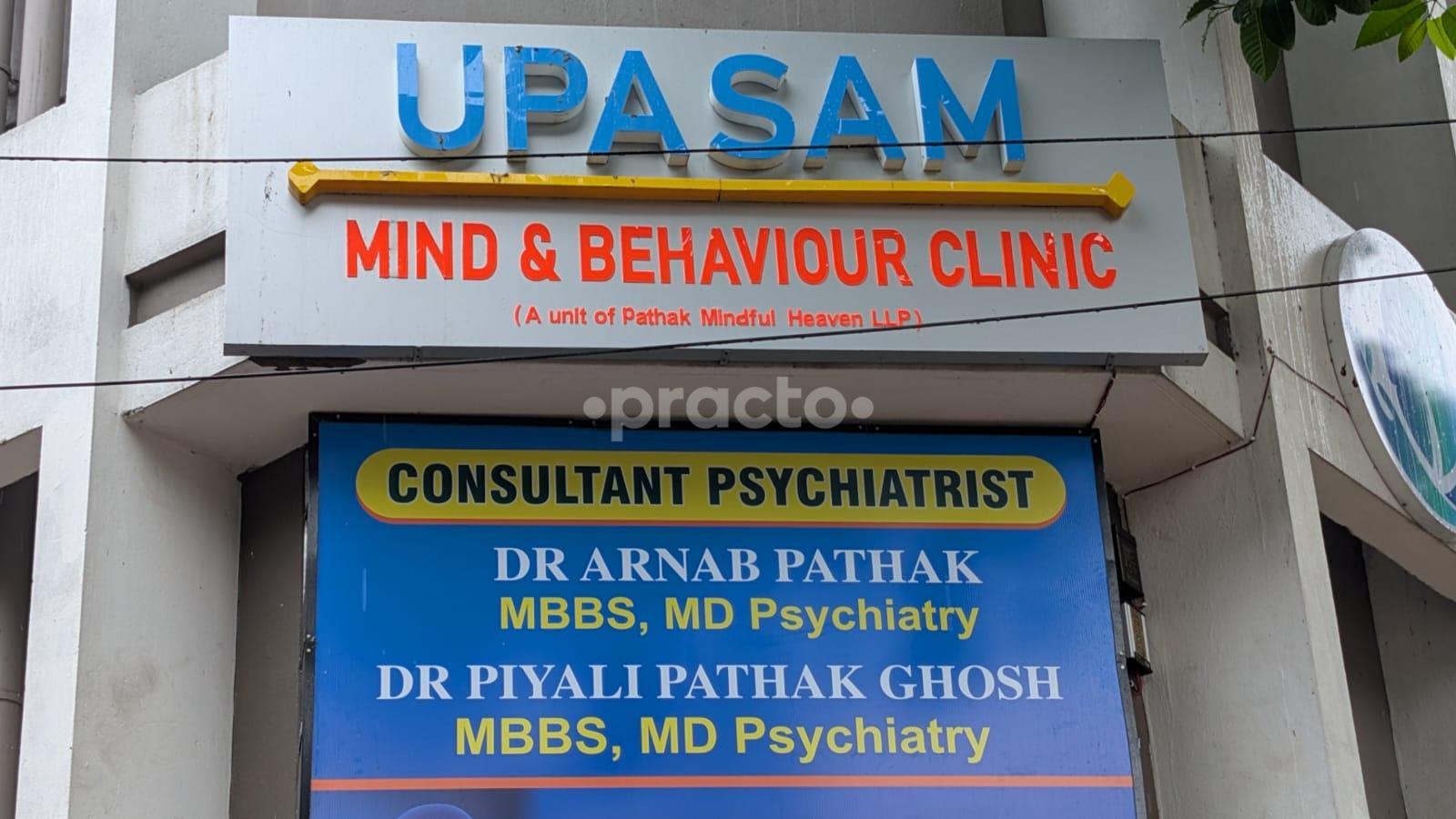 Establishment board at Upasam Mind and Behaviour Clinic Rash Behari Avenue Kolkata