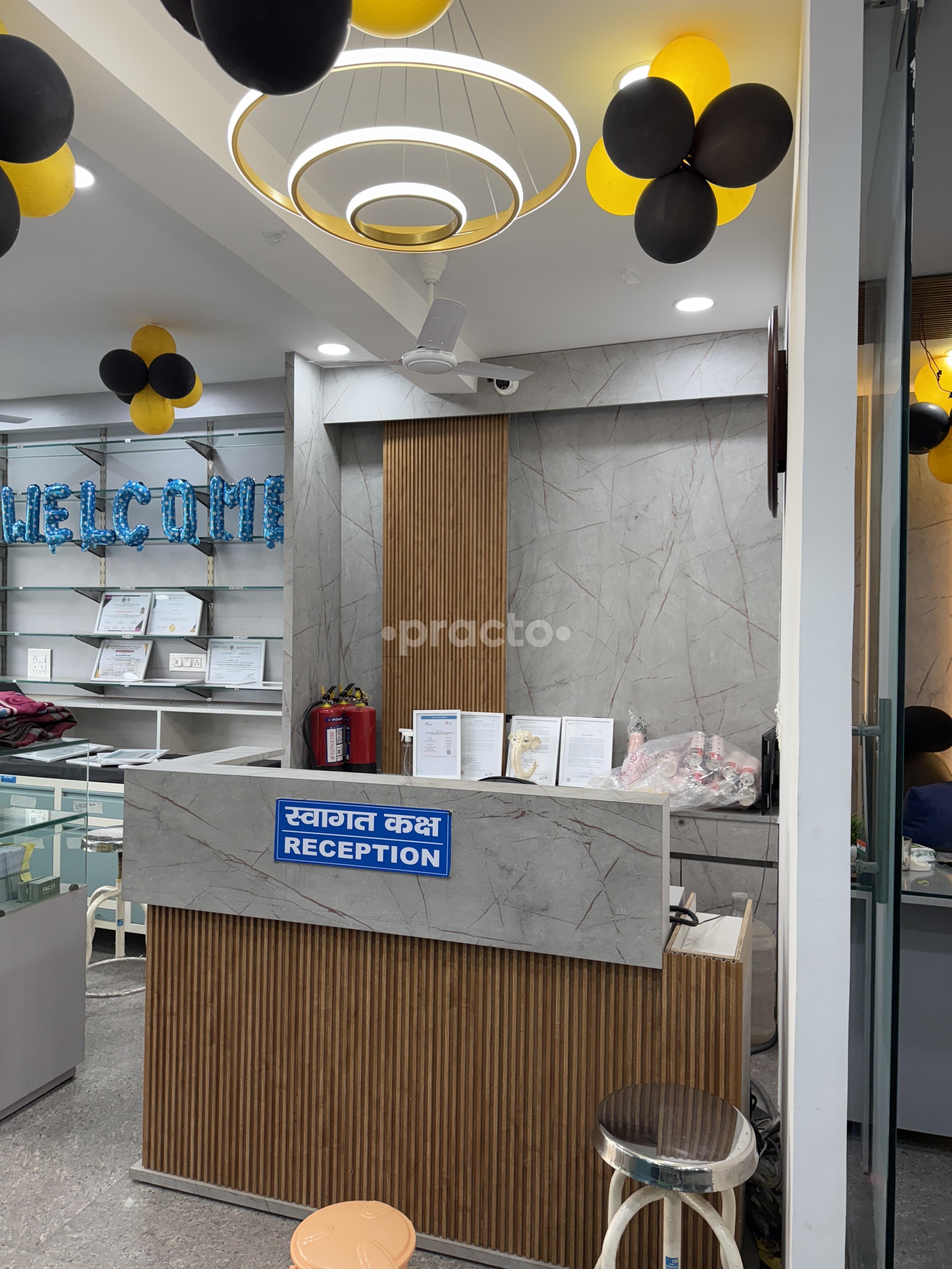 Reception Area at Face1 Dental Sector 121 Noida