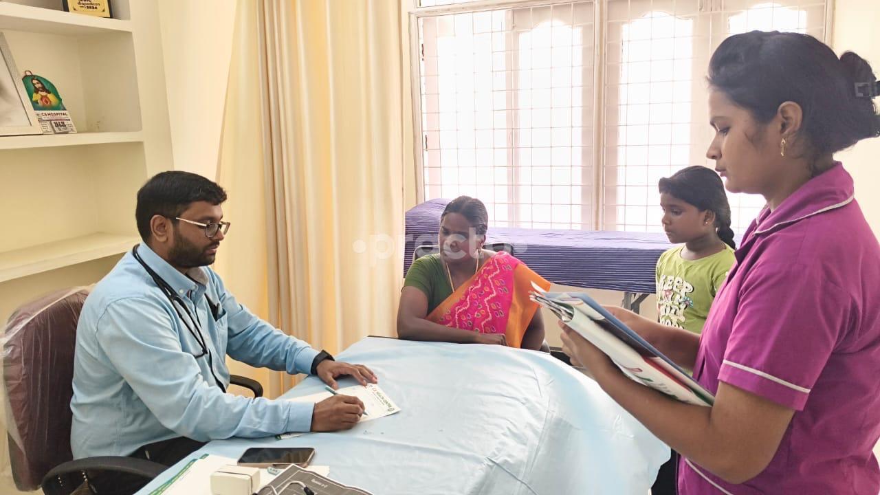 Consultation Room at Dr. Prethiviraj General And Cardiac Clinic Mogappair West Chennai