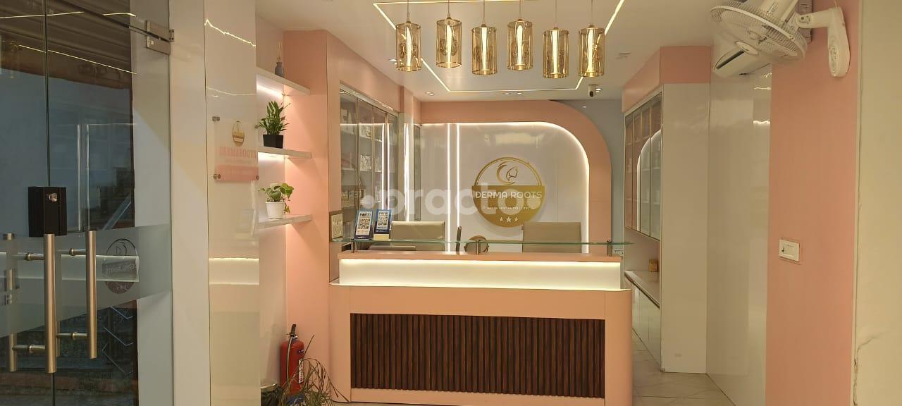 Reception Area at Dermaroots Skin & Aesthetiq Clinic Indirapuram Ghaziabad