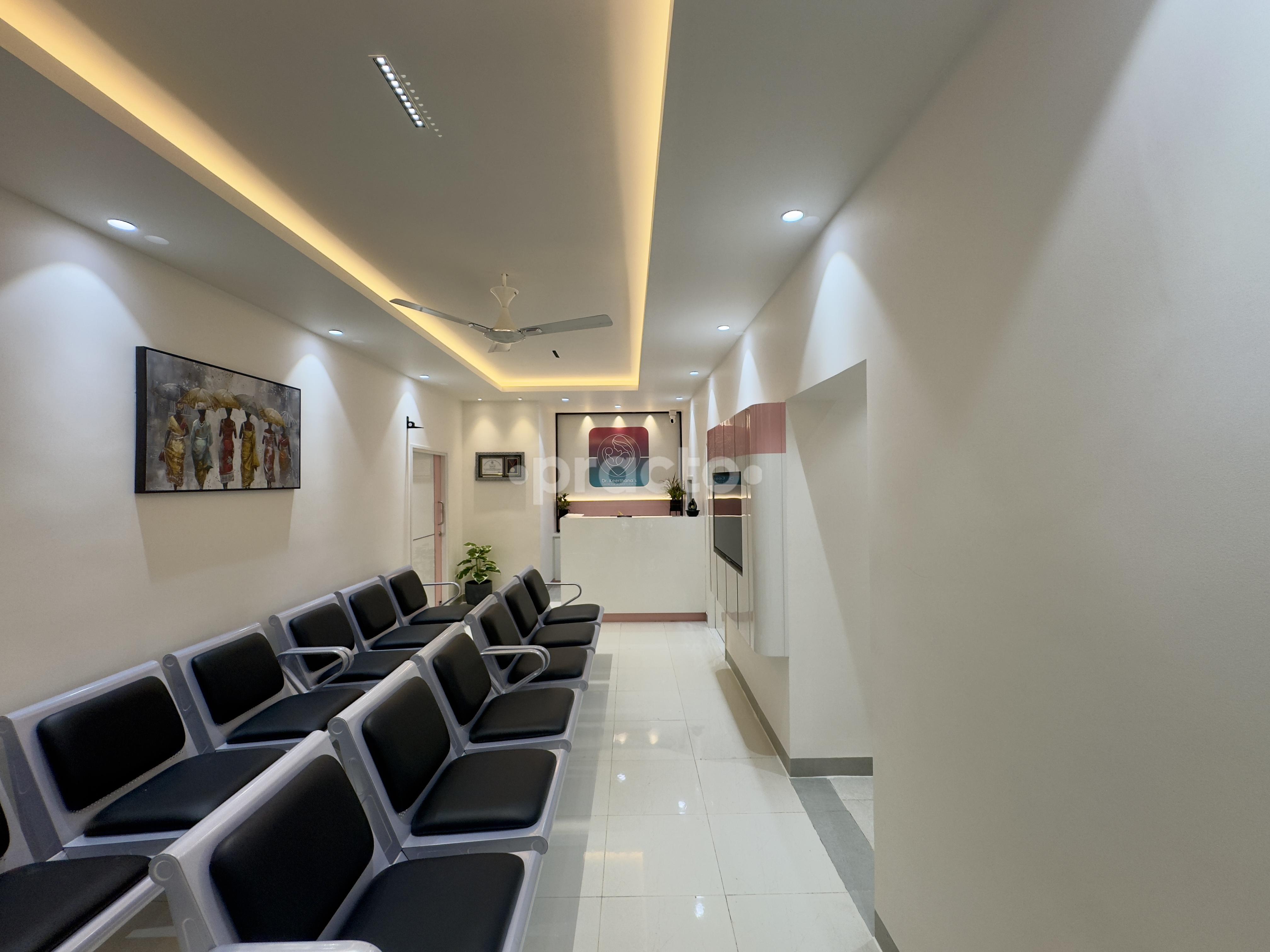 Reception Area at Dr Keerthana’s Center for Women’s Health KK Nagar Chennai