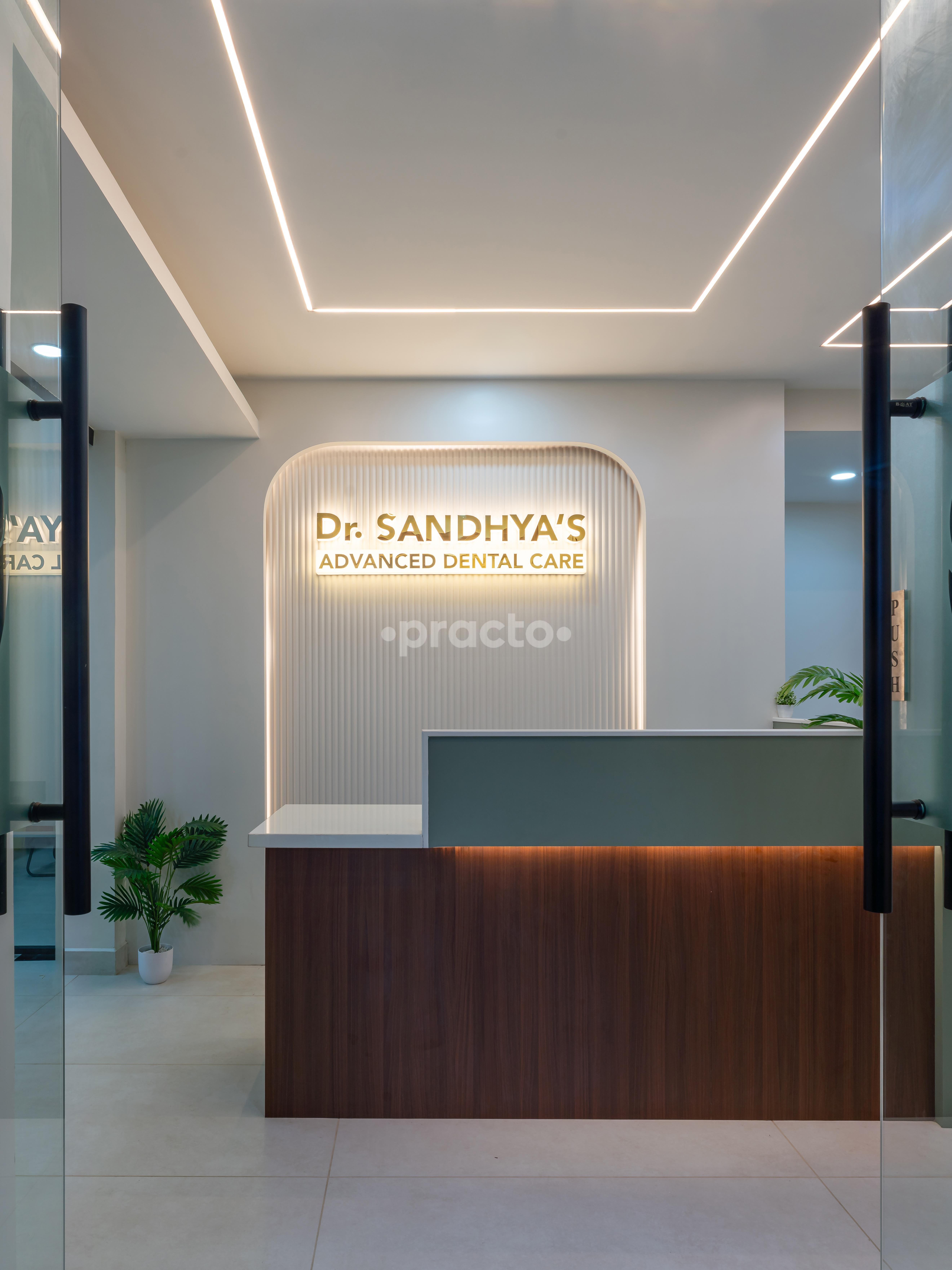 Reception Area at Dr.Sandhya's Advanced Dental Care Teynampet Chennai