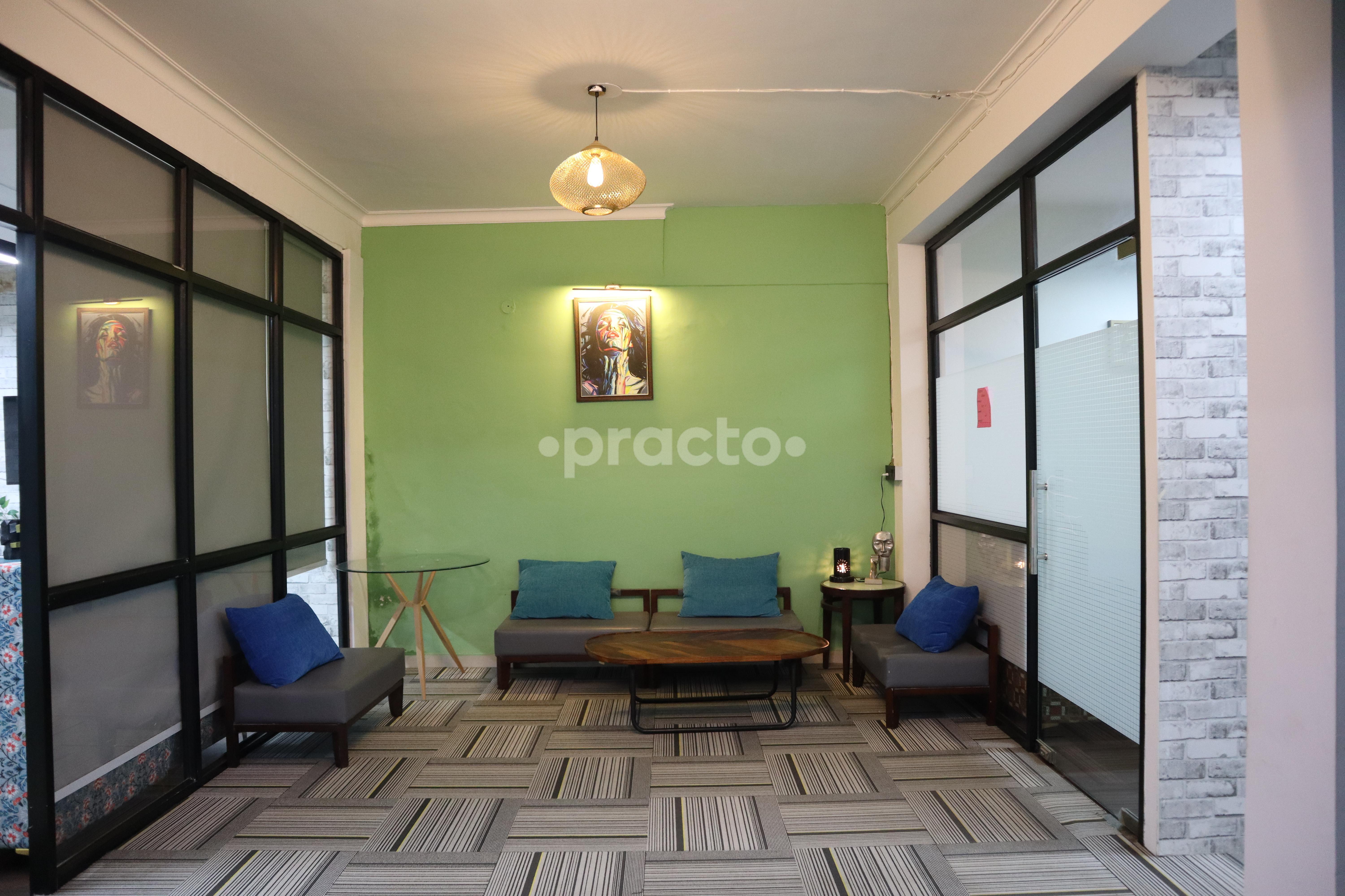 Waiting area at Athena Behavioral Health Gurgaon Sector 39 Gurgaon