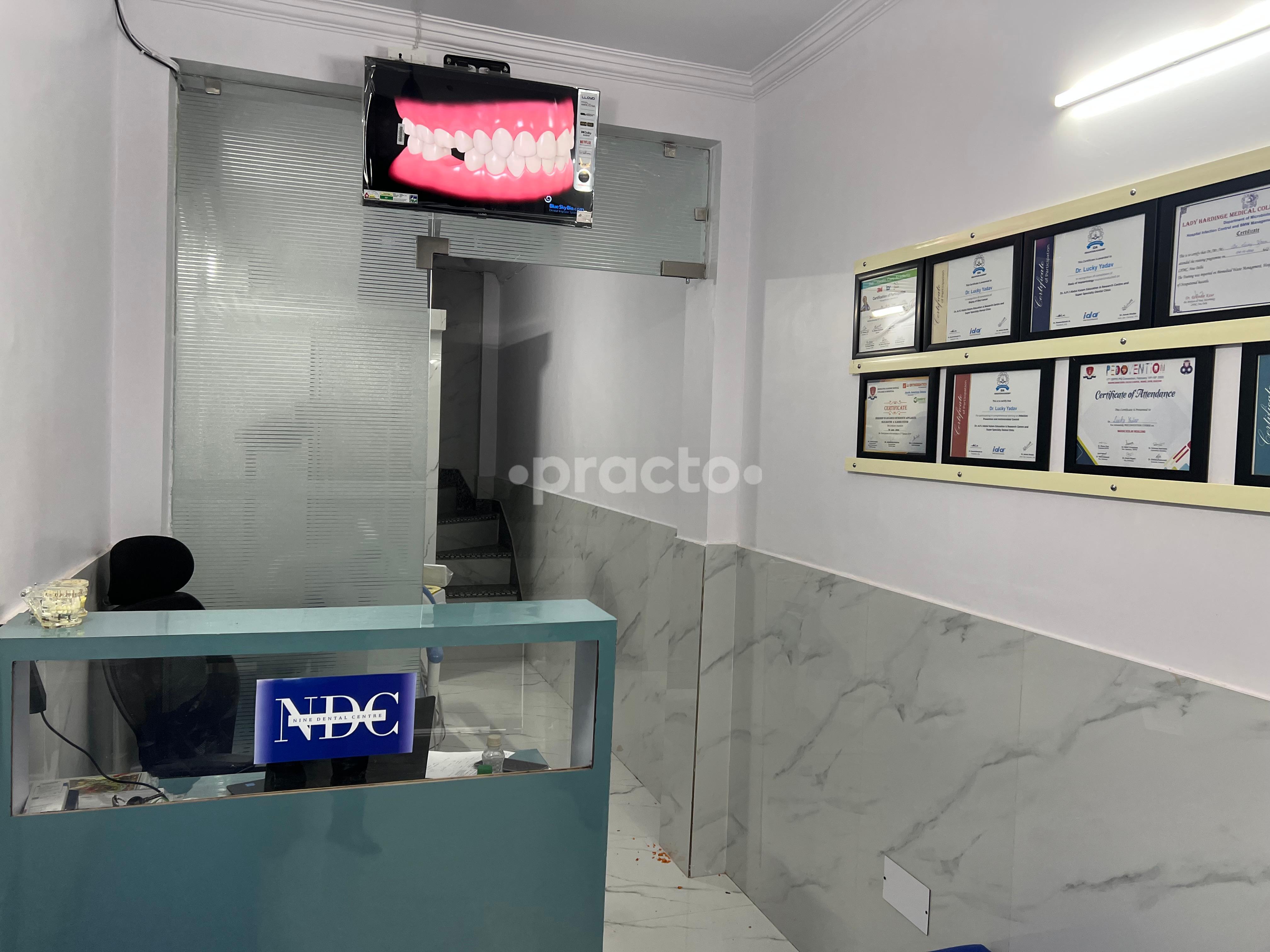 Reception Area at Nine Dental Centre Mohan Garden Delhi