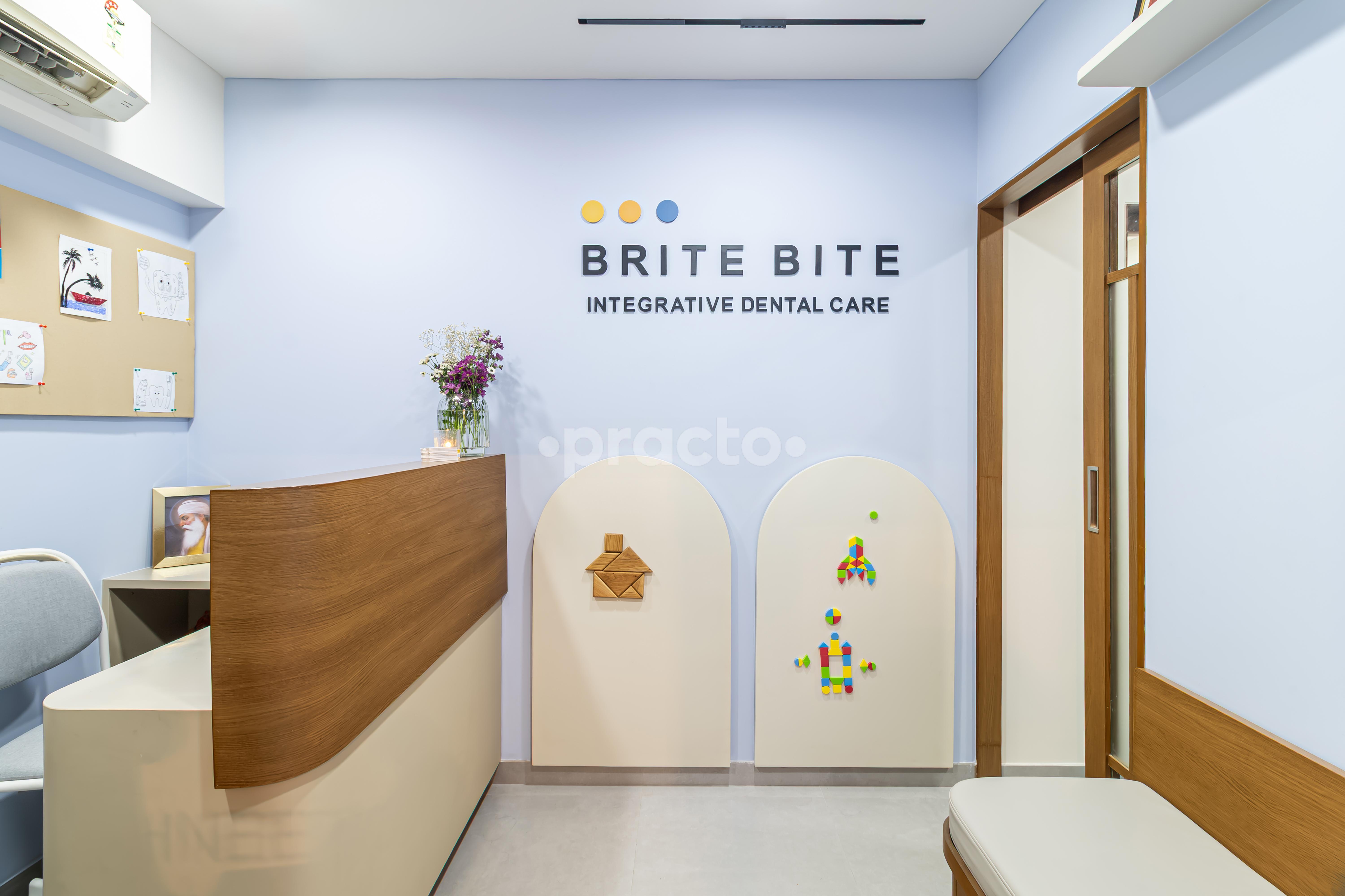 Reception Area at The Brite Bite Clinic Peddar Road Mumbai