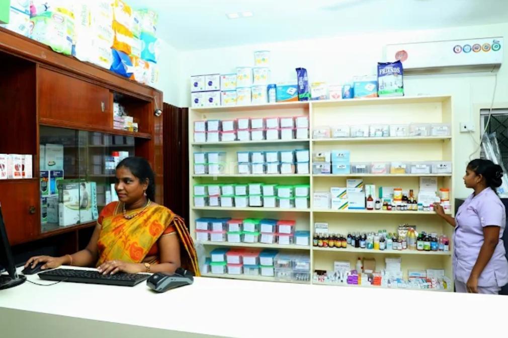 Pharmacy store at Geri Care Wellness by Geriatricians Adyar Chennai