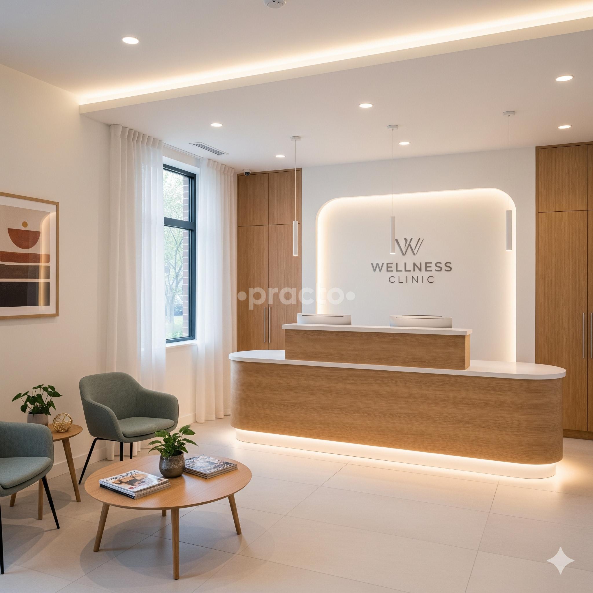 Reception Area at Curaéya Wellness Center Sholinganallur Chennai