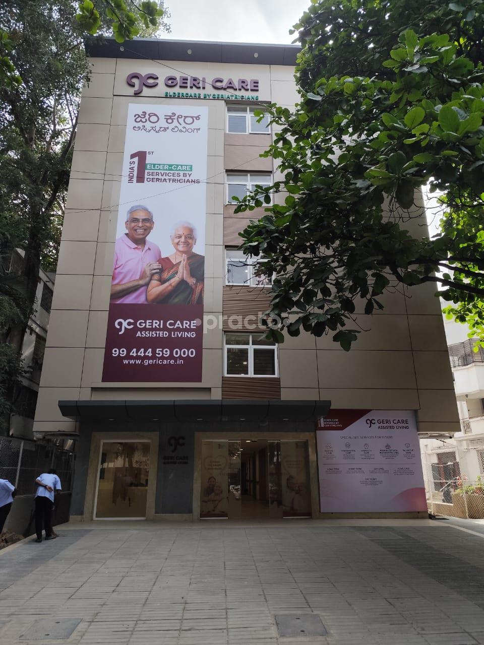 Establishment board at Geri Care Assisted Living Ulsoor Bangalore