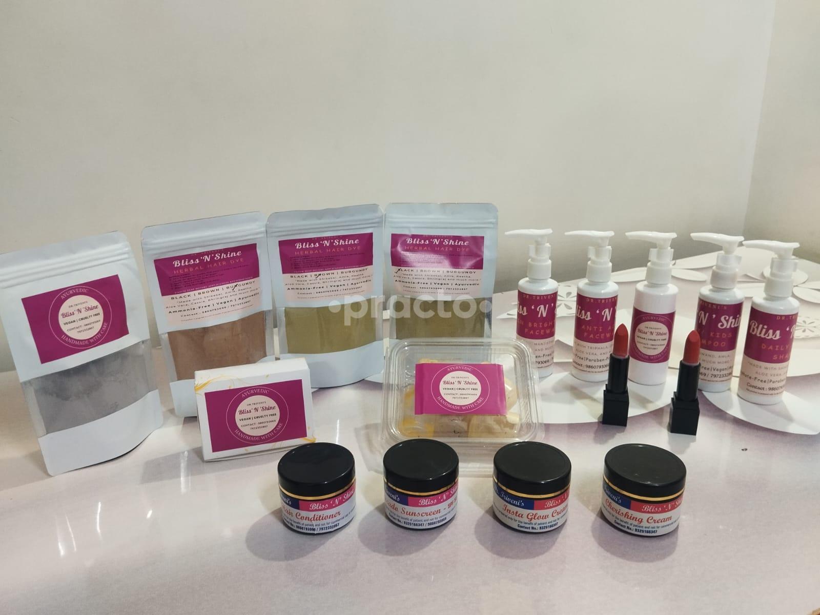 Products Display at Bliss'N'Shine Bhosari Pune