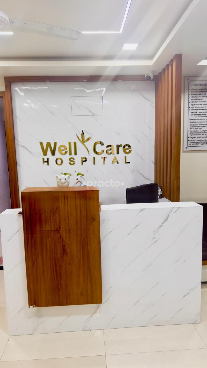Reception Area at Well Care Hospital Wakad Pune