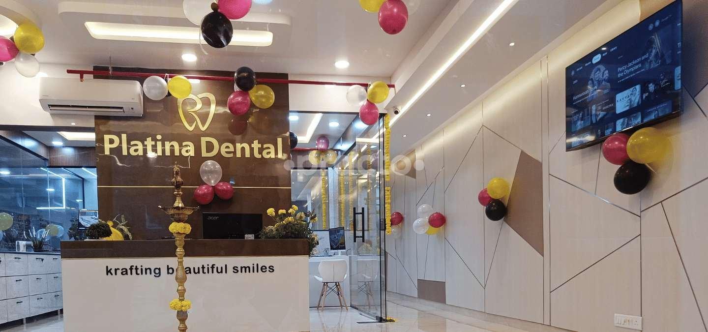Reception Area at Platina Dental Kondapur Hyderabad
