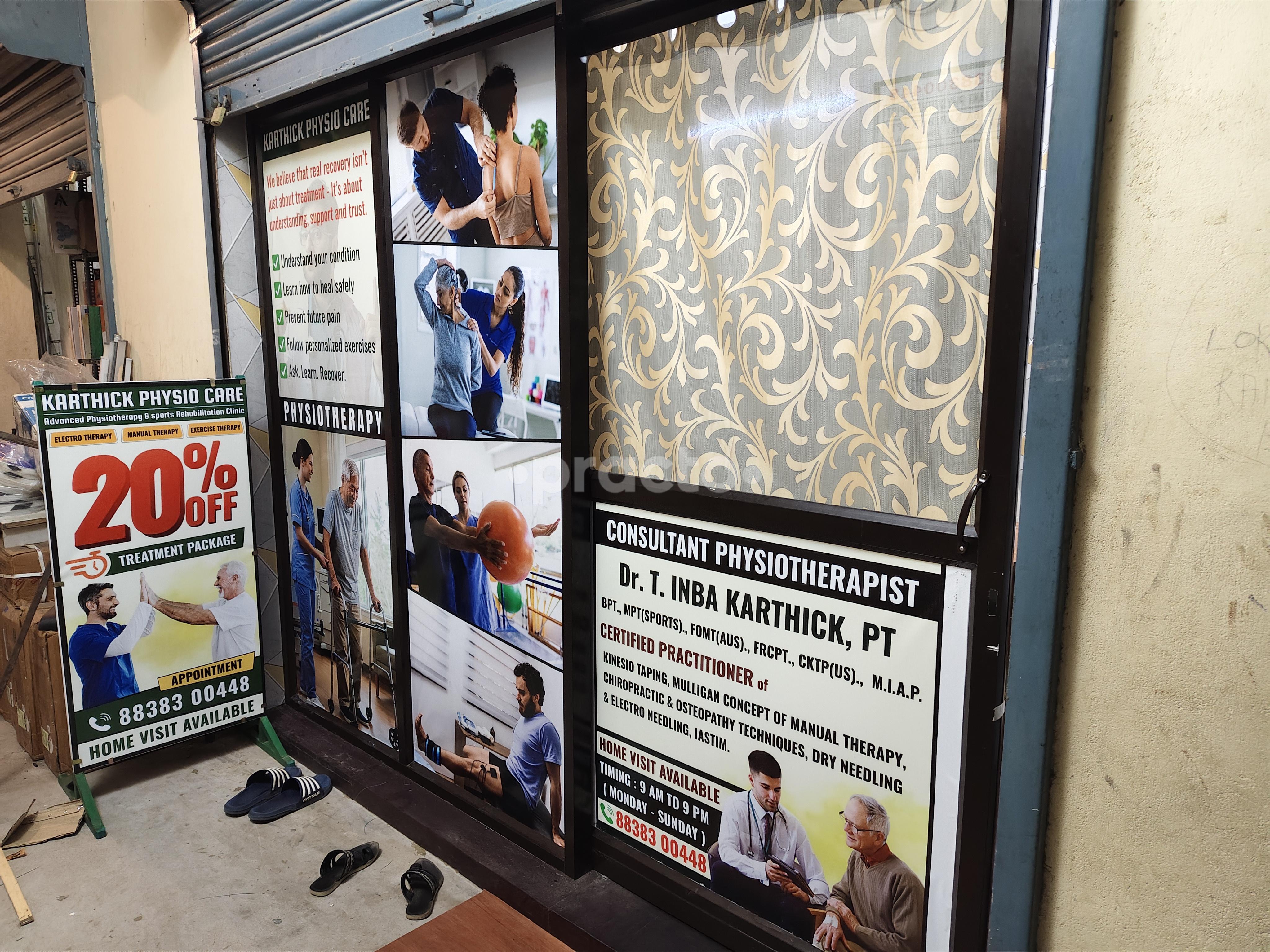 Waiting Area at Karthick Physio Care Kelambakkam Chennai