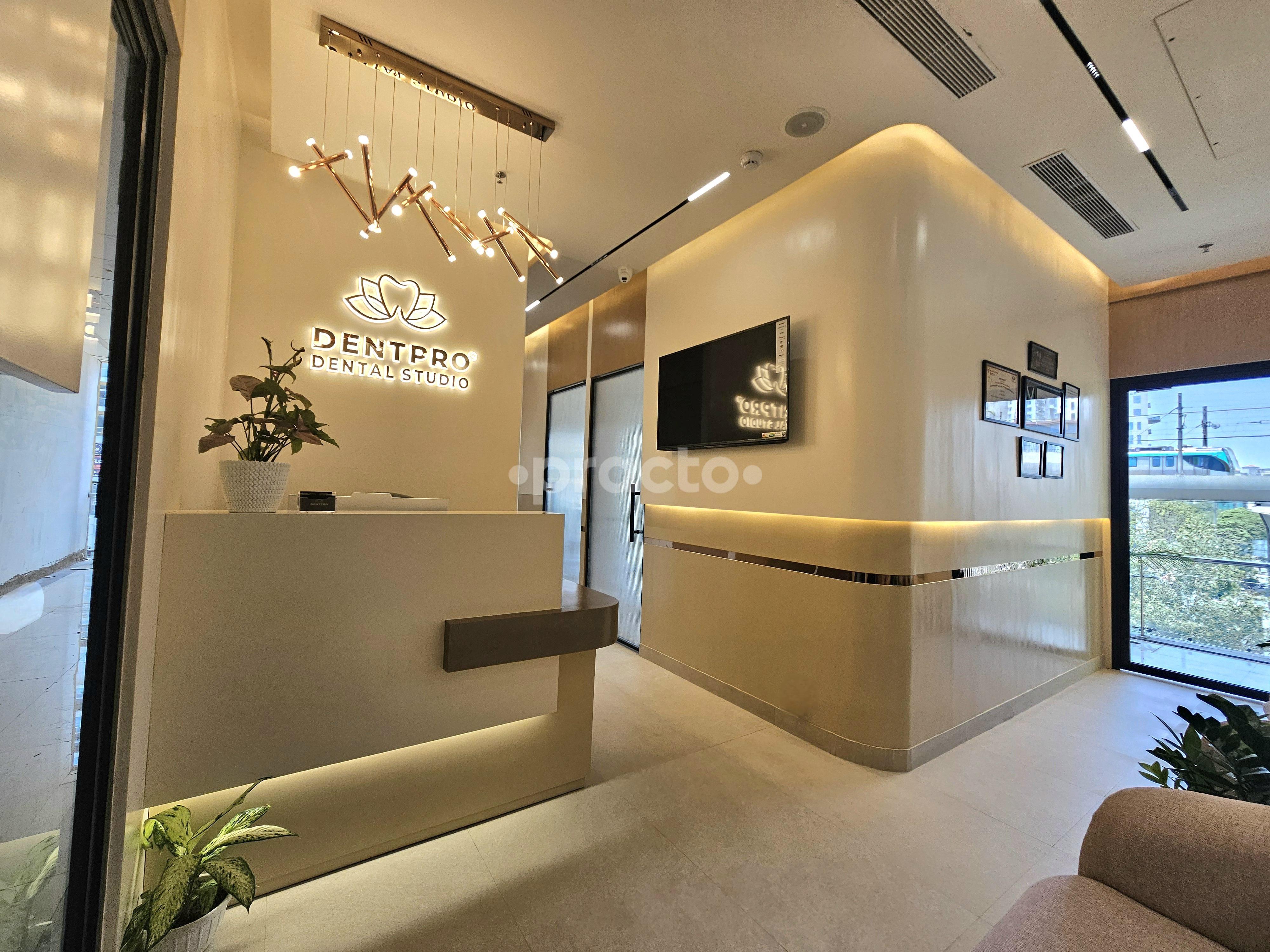 Reception Area at Dentpro Dental Studio Sector 75 Noida