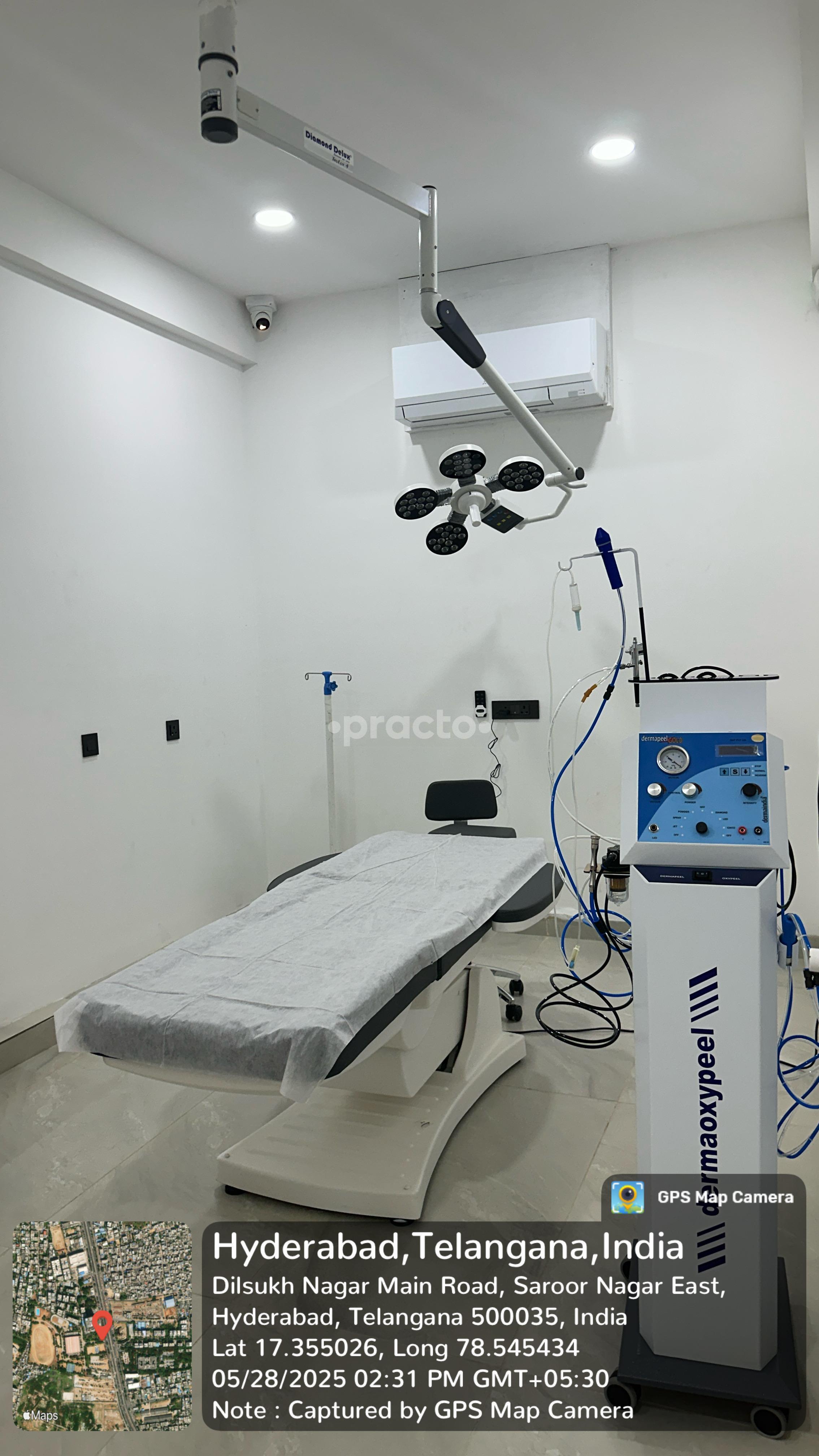 Establishment board at Celestee Skin, Laser And Hair Clinic LB Nagar Hyderabad