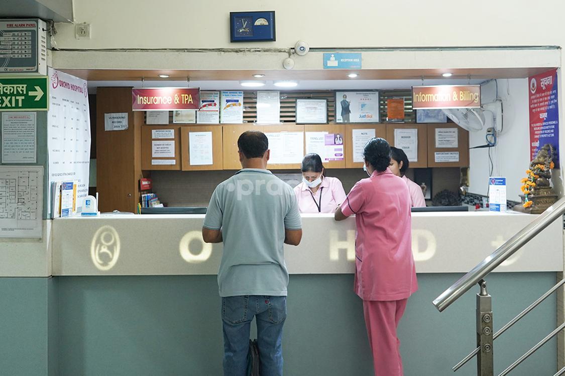 Reception Area at Orchid Skin Clinic Dabri New Delhi
