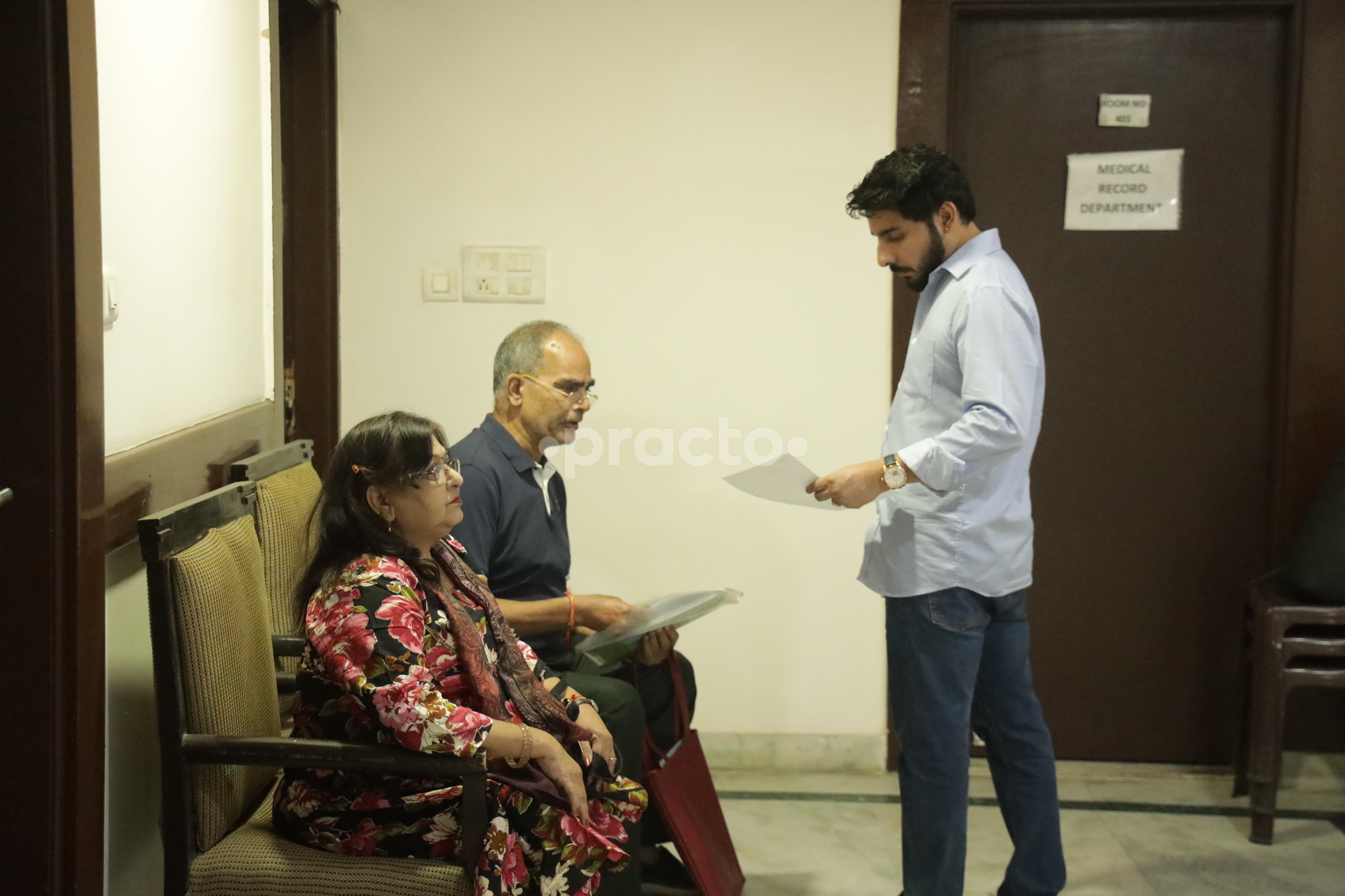 Waiting Area at Noida Multispecialty Hospital Noida-Sector-62 A Noida