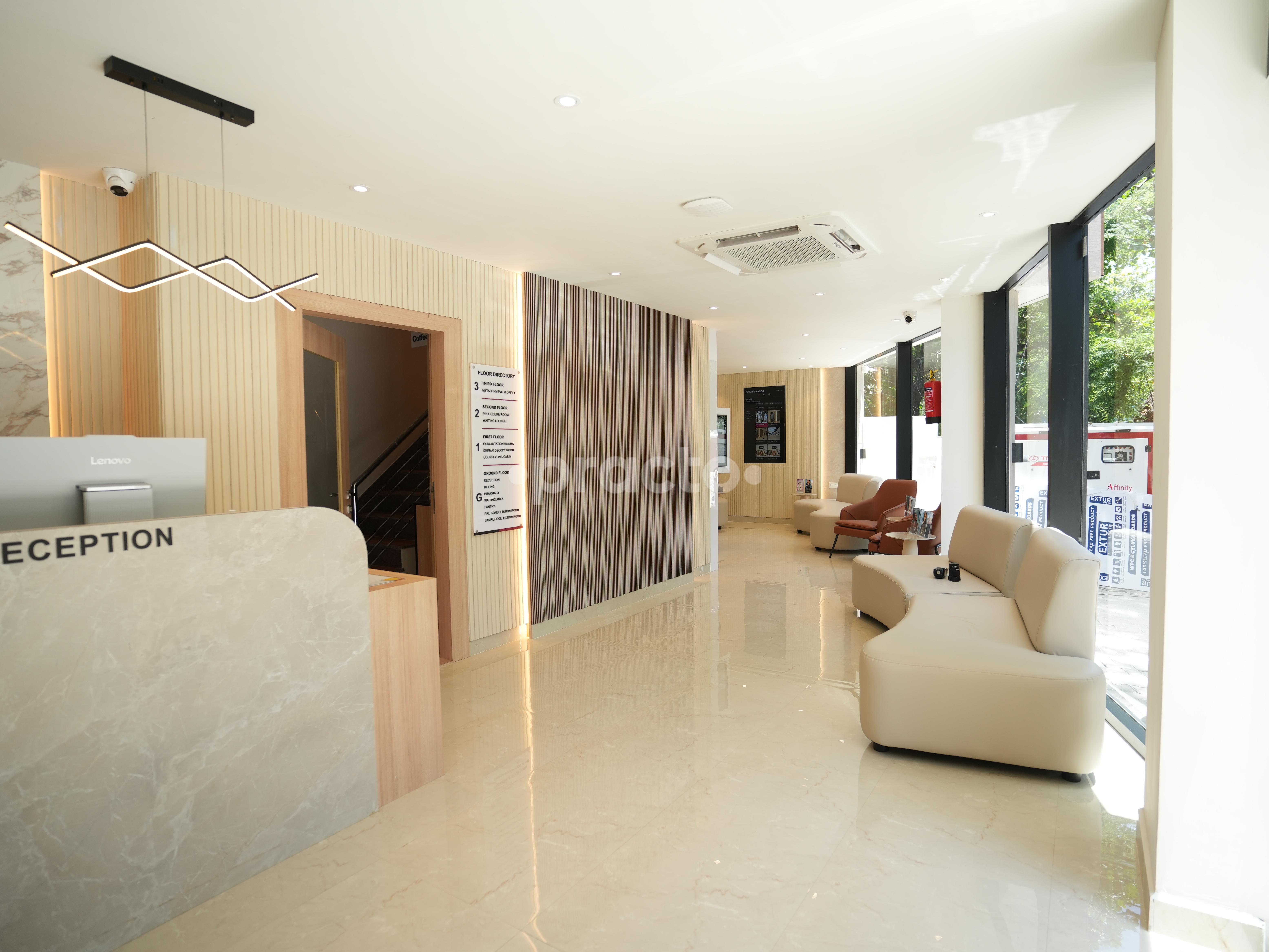 Waiting Area at The Meta Derm Adyar Chennai