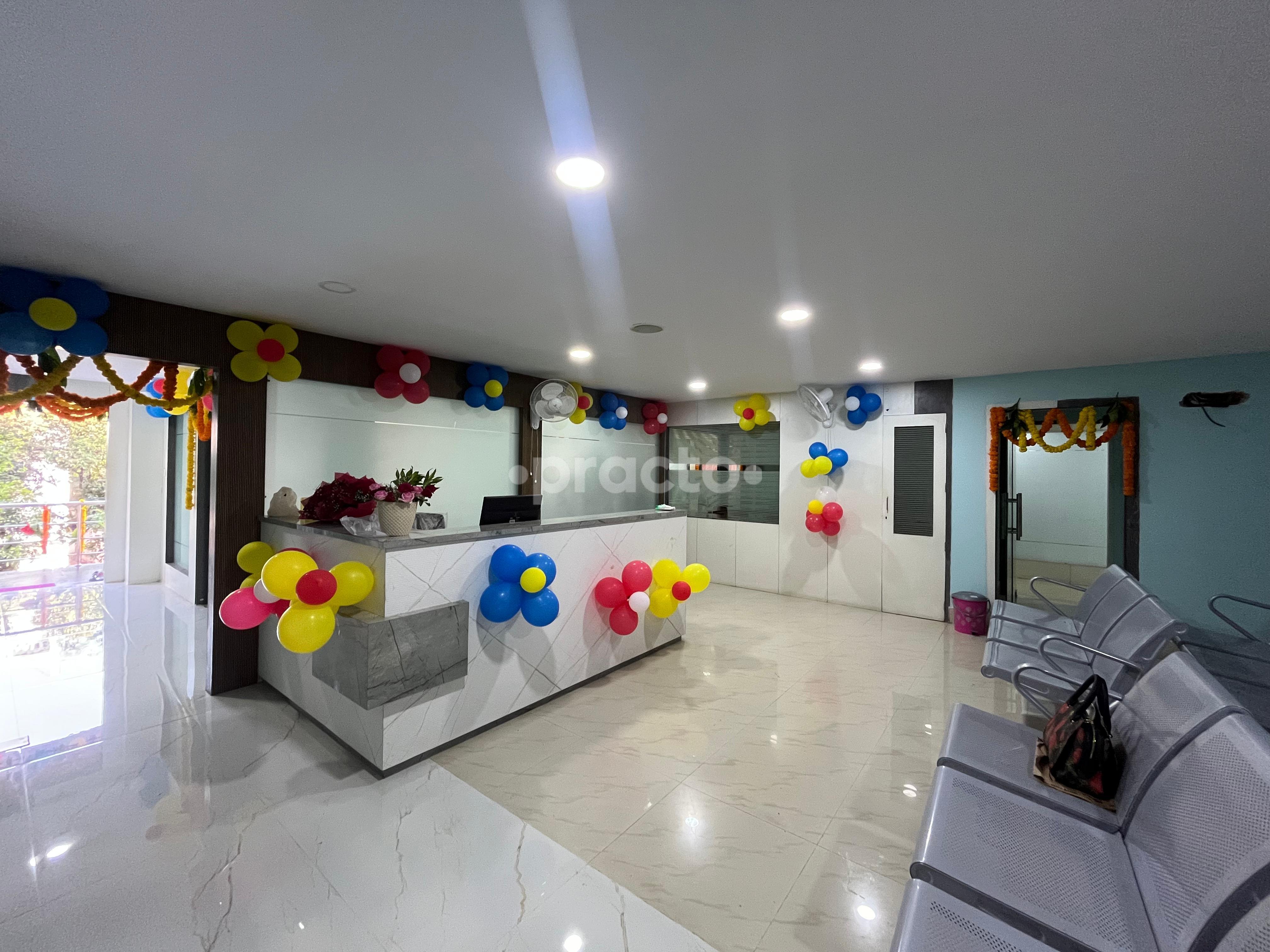 Reception Area at GMR Health Care Maharani Peta Visakhapatnam