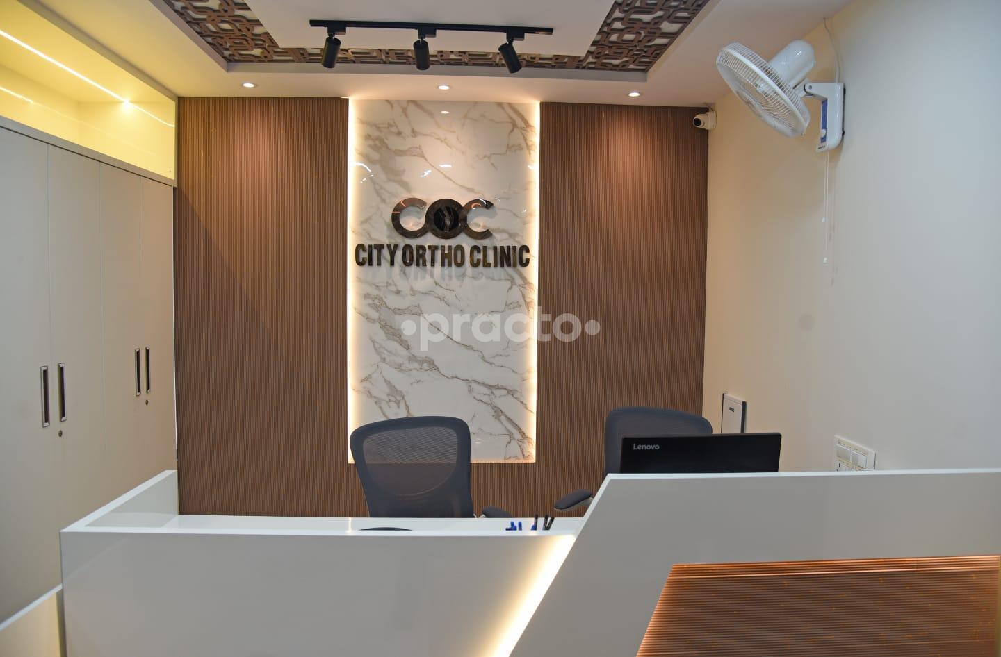 Reception Area at City Ortho Clinic Hulimangala Bangalore