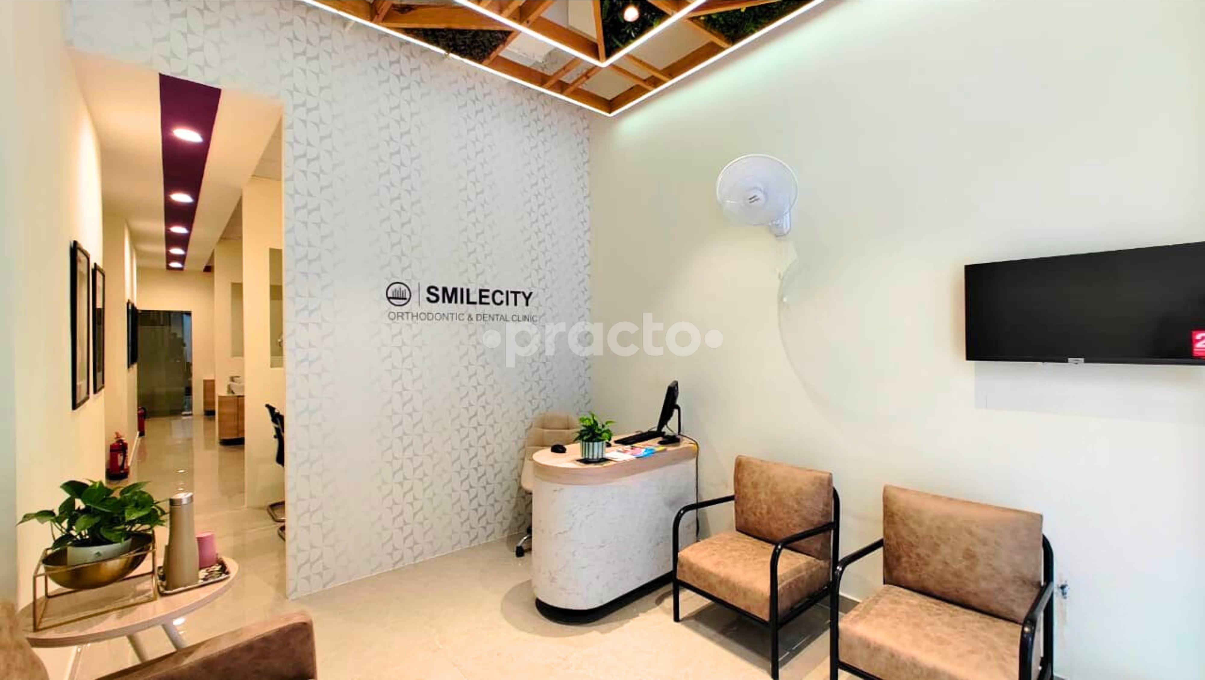 Reception Area at SmileCity Orthodontic And Dental Clinic Gurgaon Sector 65 Gurgaon