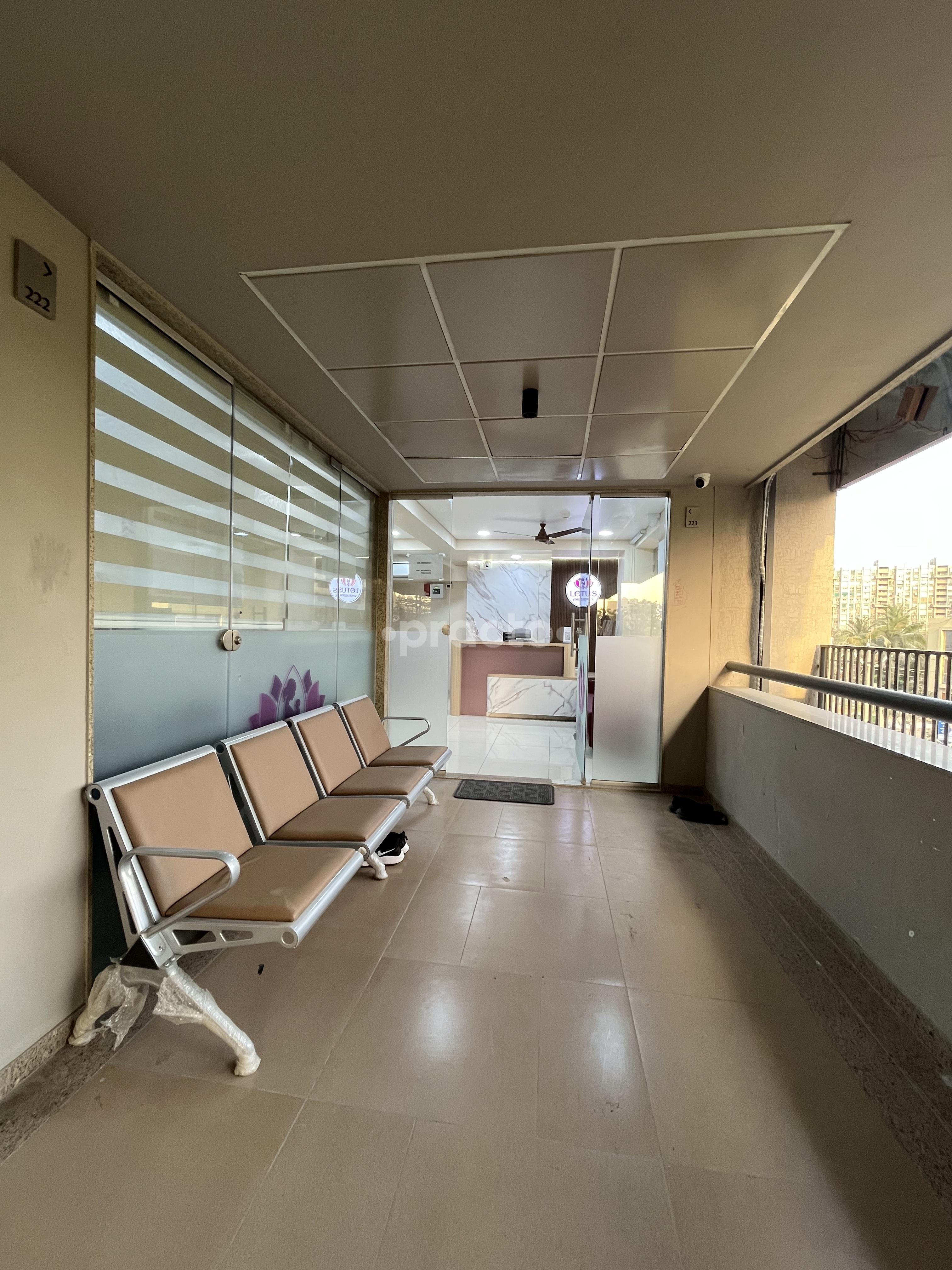 Waiting Area at Lotus   Womens   Hospital Bopal Ahmedabad