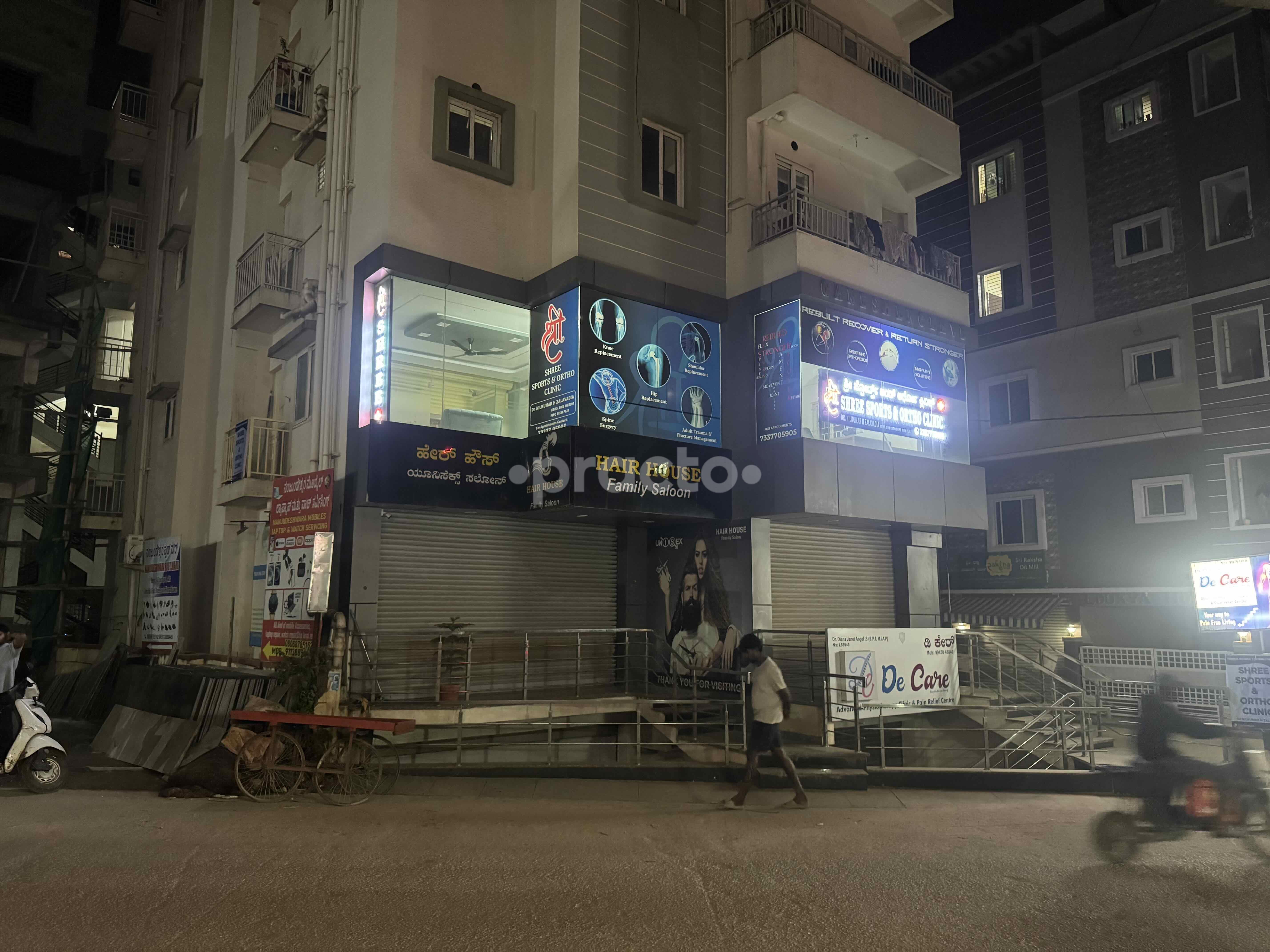 Establishment board at Shree Sports and Ortho Clinic Electronics City Bangalore