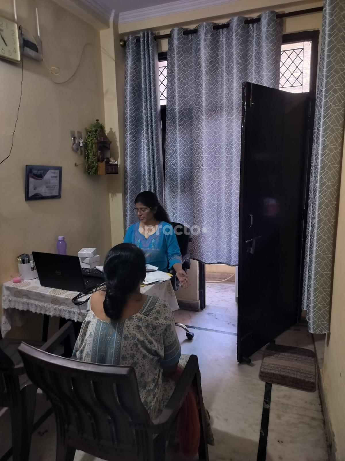 Reception Area at Cure & Care Homoeo Clinic Pandav Nagar Delhi