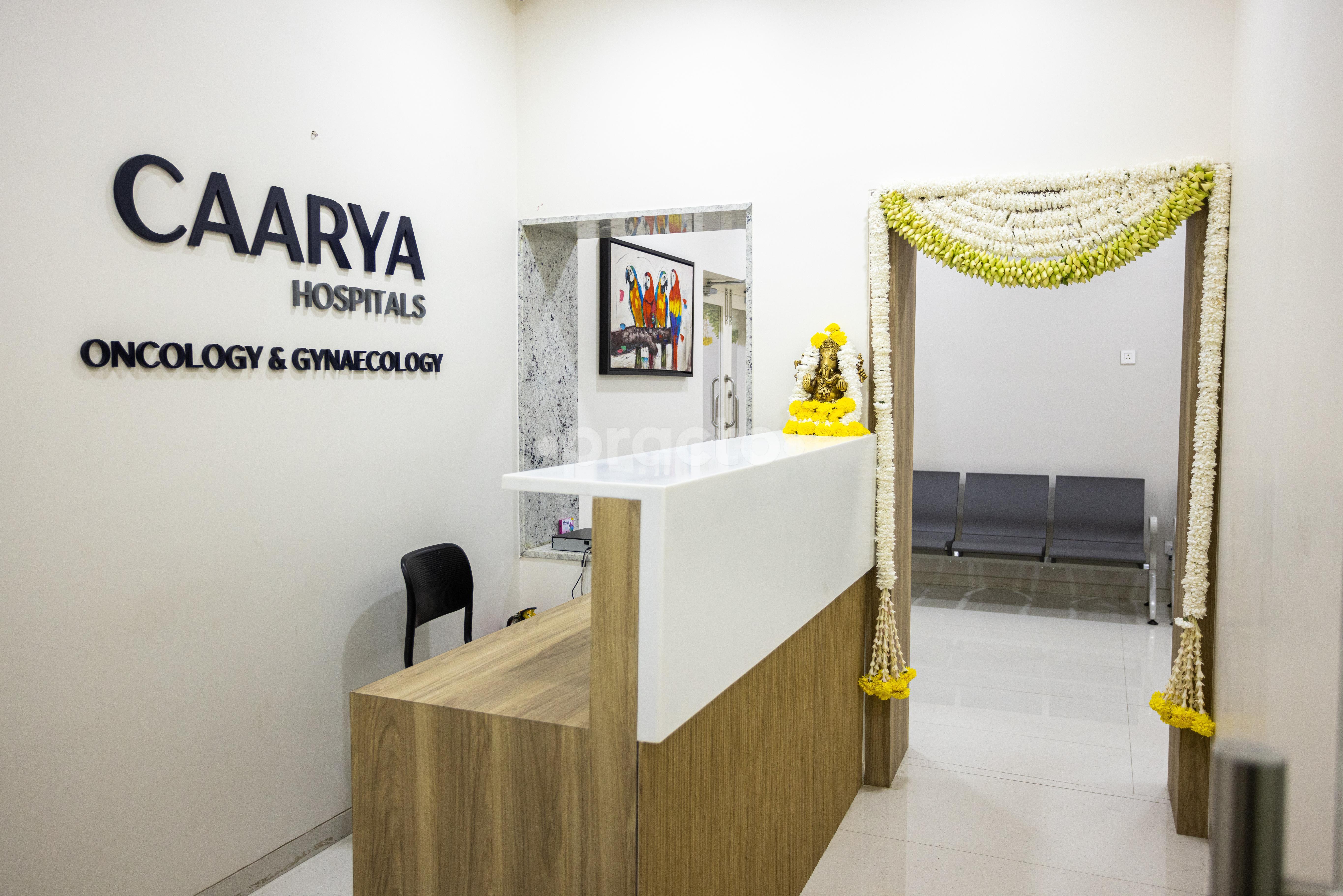 Reception Area at Caarya Hospitals Srinagar Colony Hyderabad
