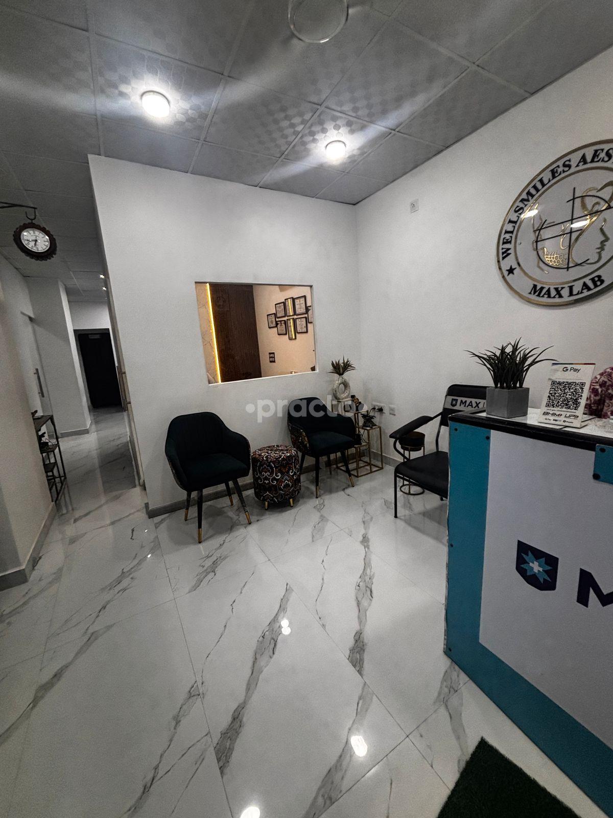 Reception Area at Well Smiles Aesthetics Dwarka Delhi