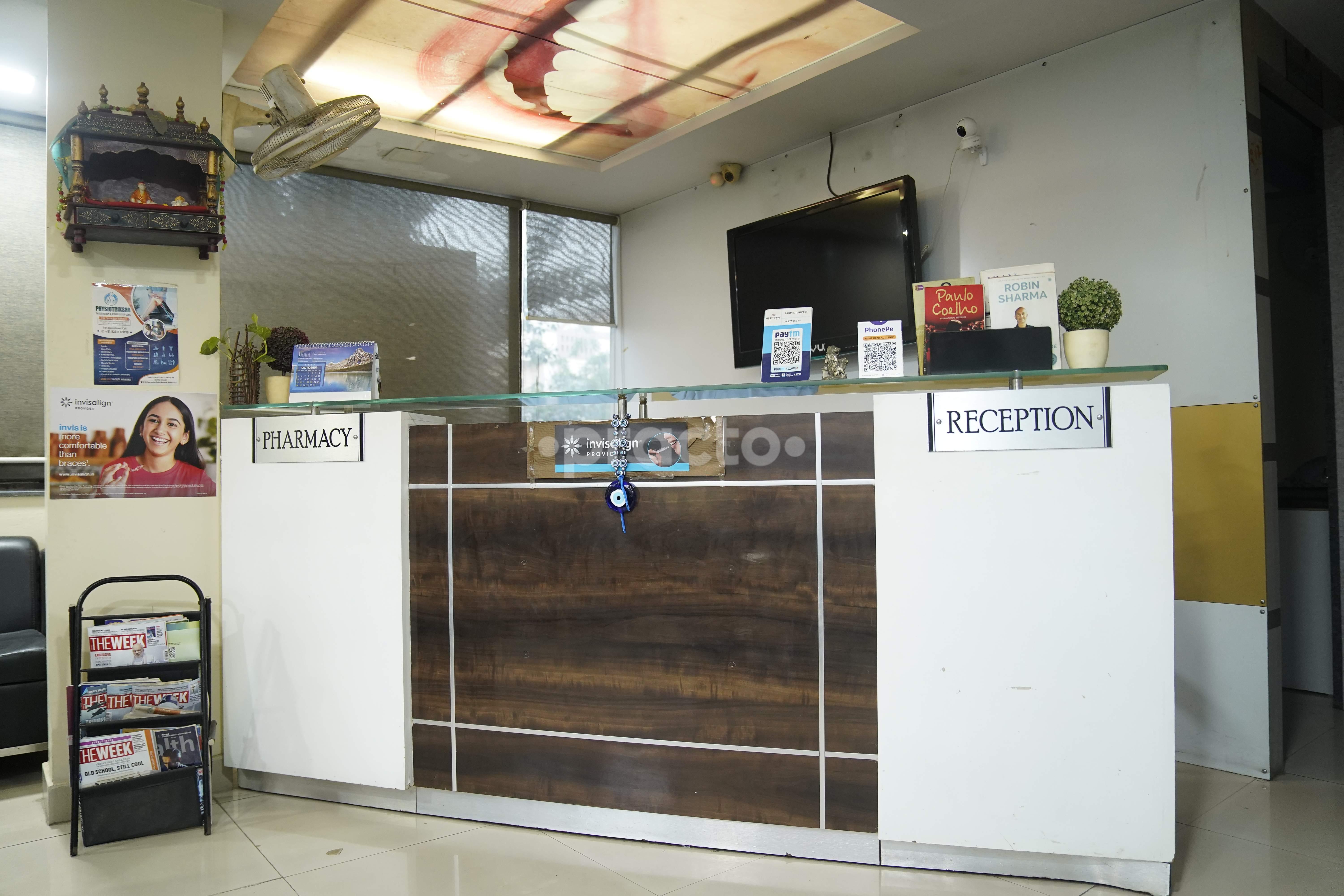 Reception Area at Mint Dental Gulmohar Colony Bhopal