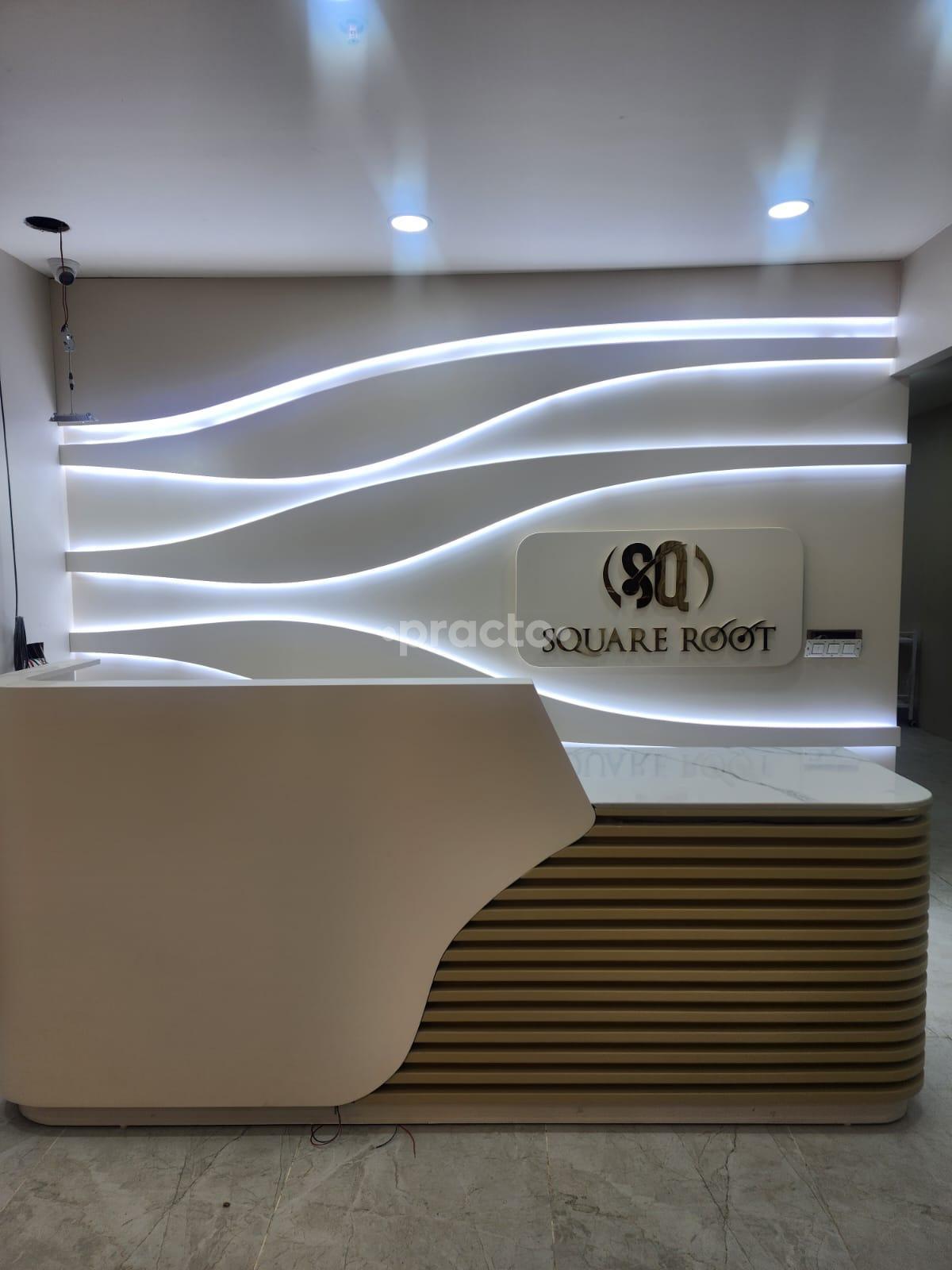 Reception Area at Square Root Clinic Sushant Lok III Gurgaon
