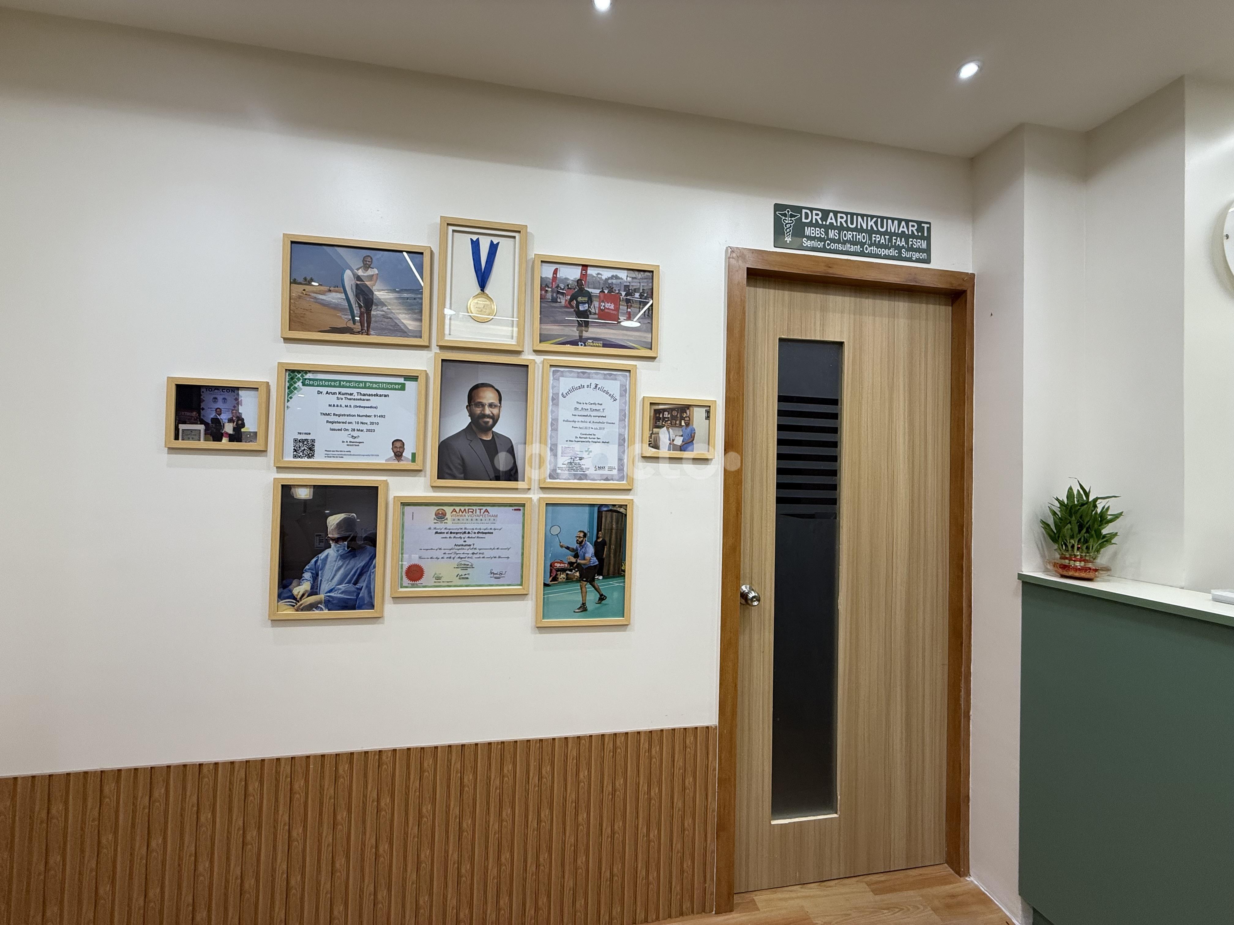 Waiting Area at Align Plus Ortho and Sports Injury Care Adyar Chennai