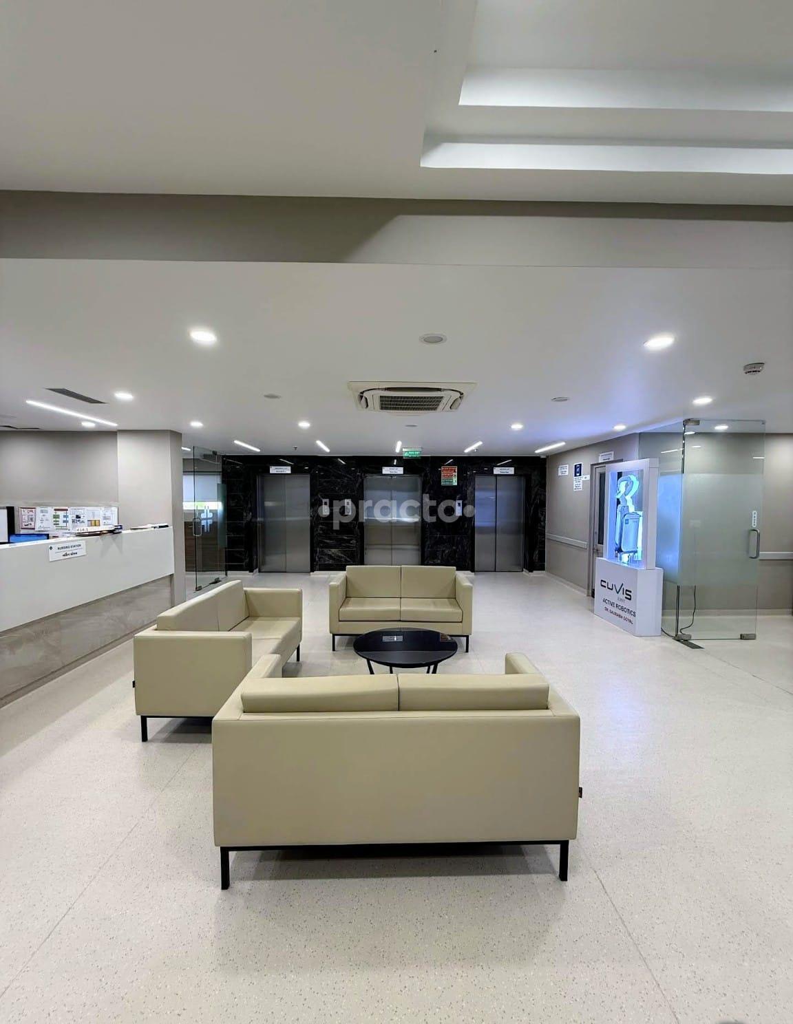 Reception Area at Sterling Hospital Gurukul Road Ahmedabad