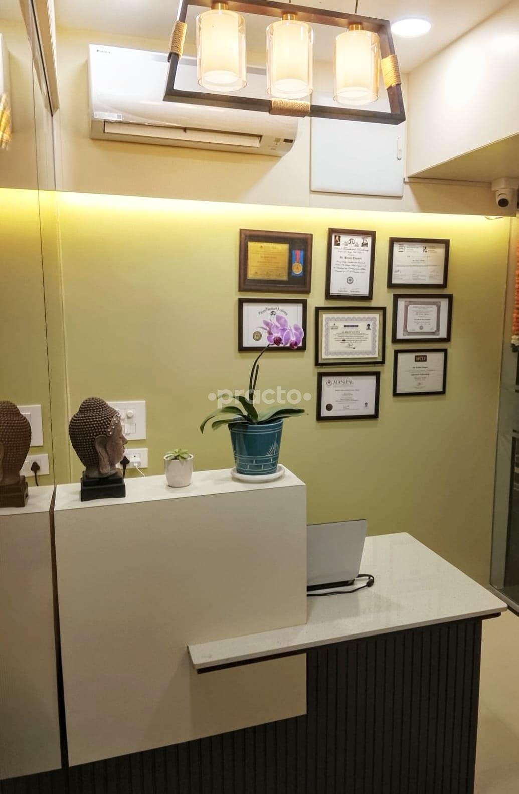 Reception Area at The Ultimate Tooth Multispeciality Dental Studio Wadgaon Sheri Pune