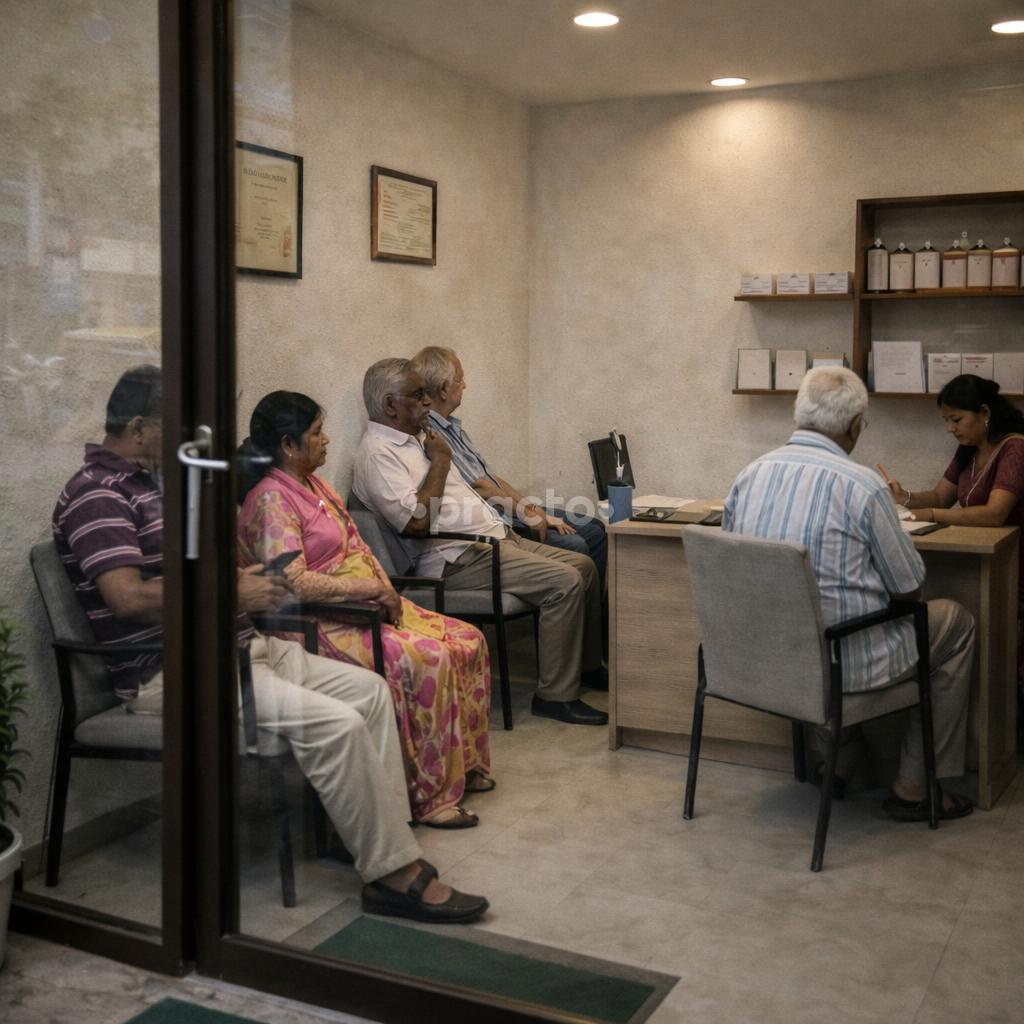 Waiting Area at Healing Roots Homeopathy Clinic Kalyanpur Lucknow