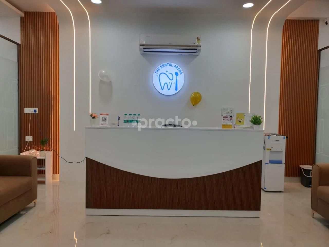Reception Area at The Dental Arena Karkardooma Delhi
