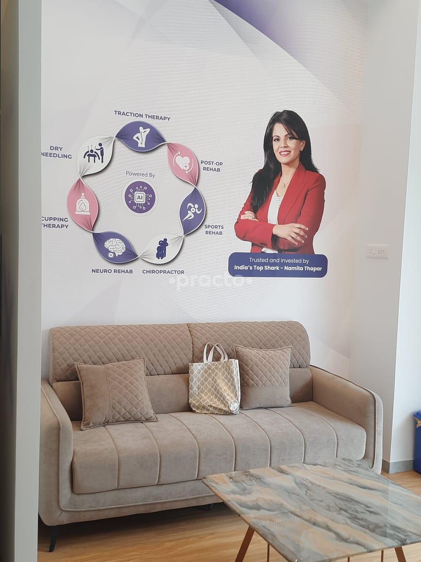 Waiting Area at FlexifyMe Advanced Physiotherapy Clinic Pimpri-Chinchwad Pune