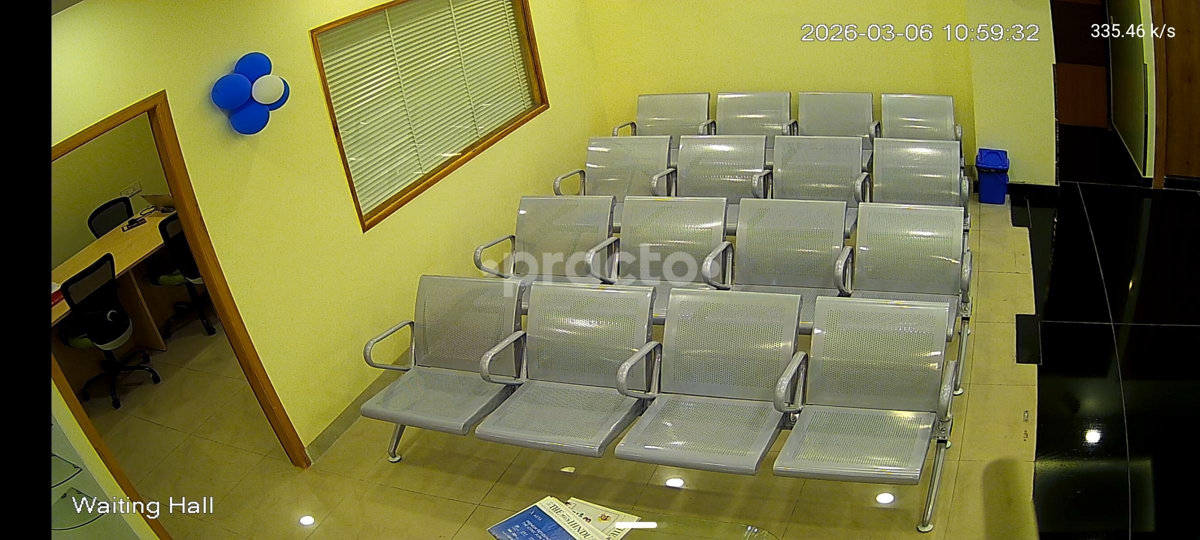 Waiting Area at Aura Ayush Clinic Thousand Lights Chennai