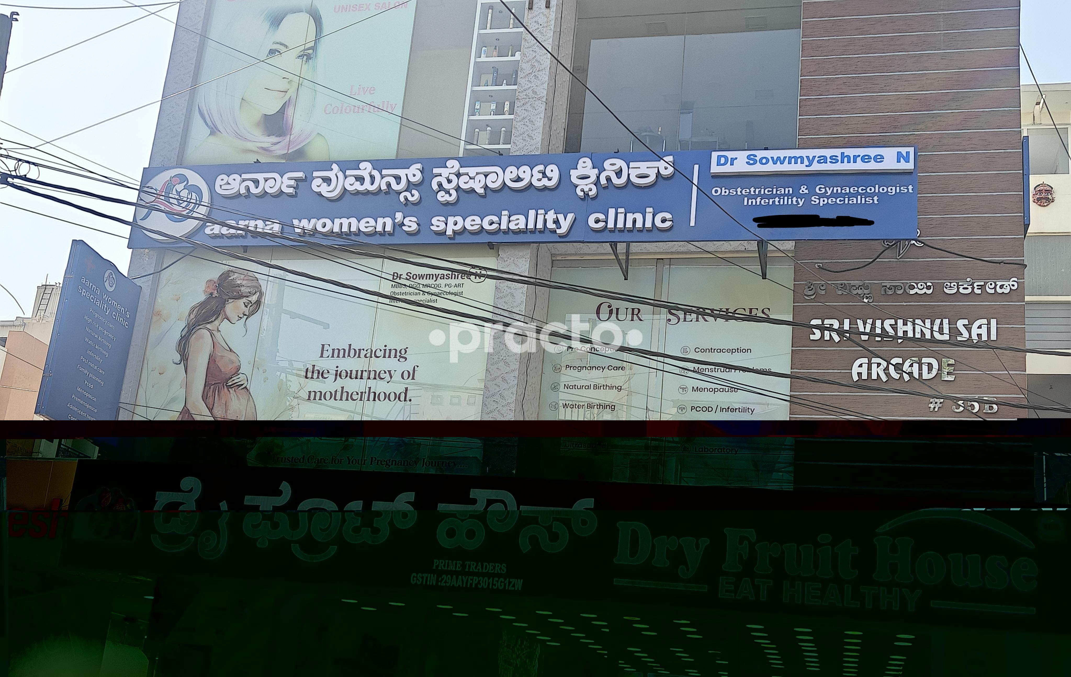 Aarna Women's Speciality Clinic Hebbal Kempapura Bangalore