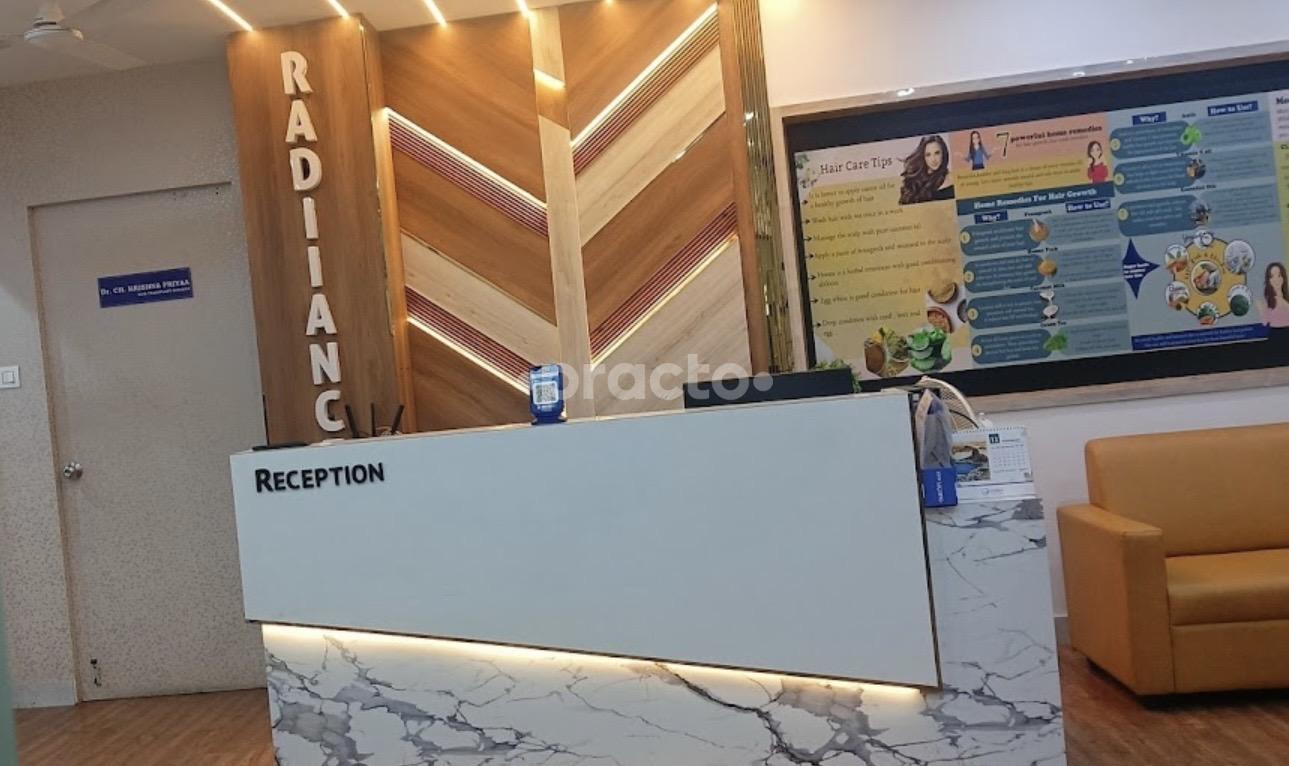 Reception Area at Radiiance Clinic Panjagutta Hyderabad