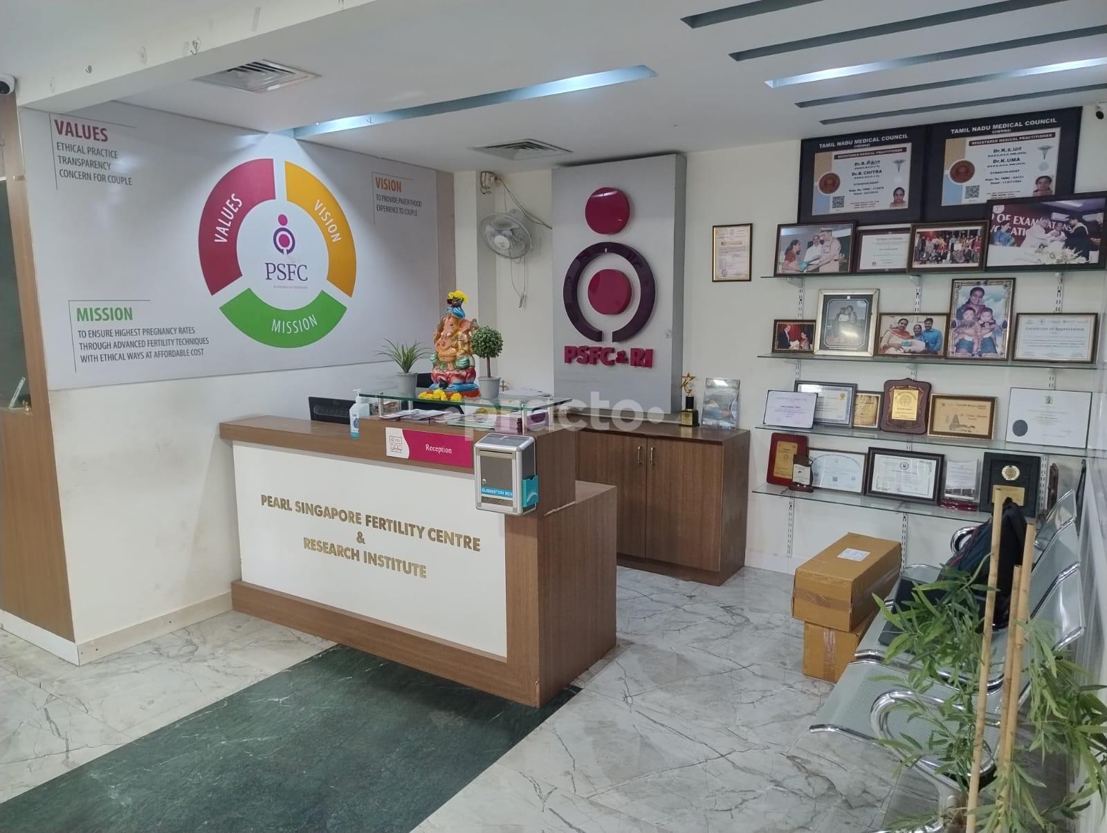 Reception Area at Allo Sexual Health Clinic  Okkiyam Thuraipakkam Chennai